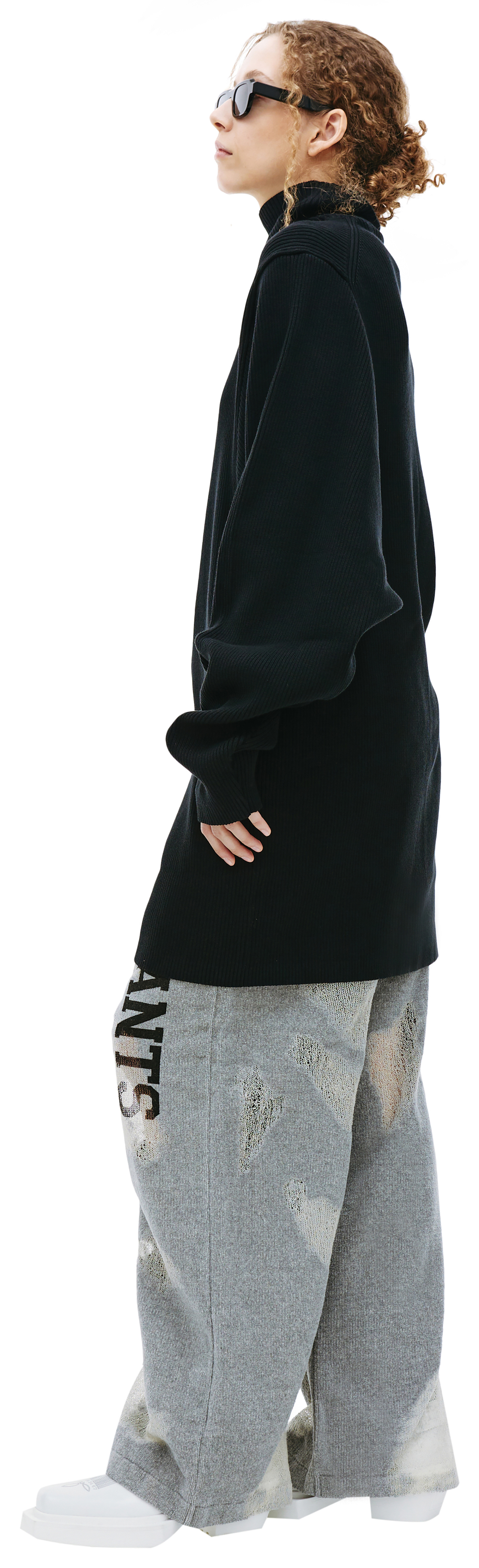 Doublet Black Invisible Turtleneck