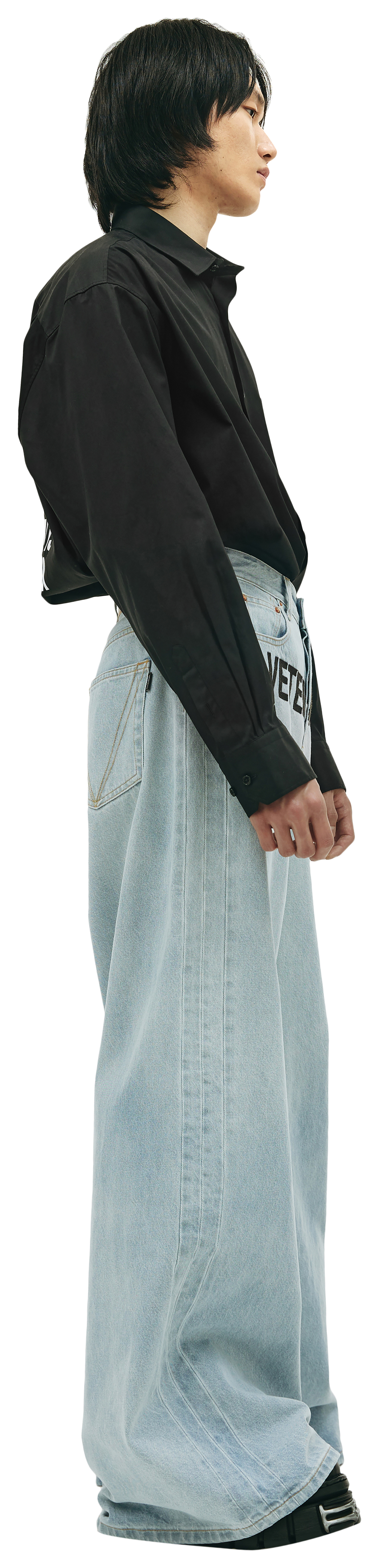 VETEMENTS Logo wide-leg jeans