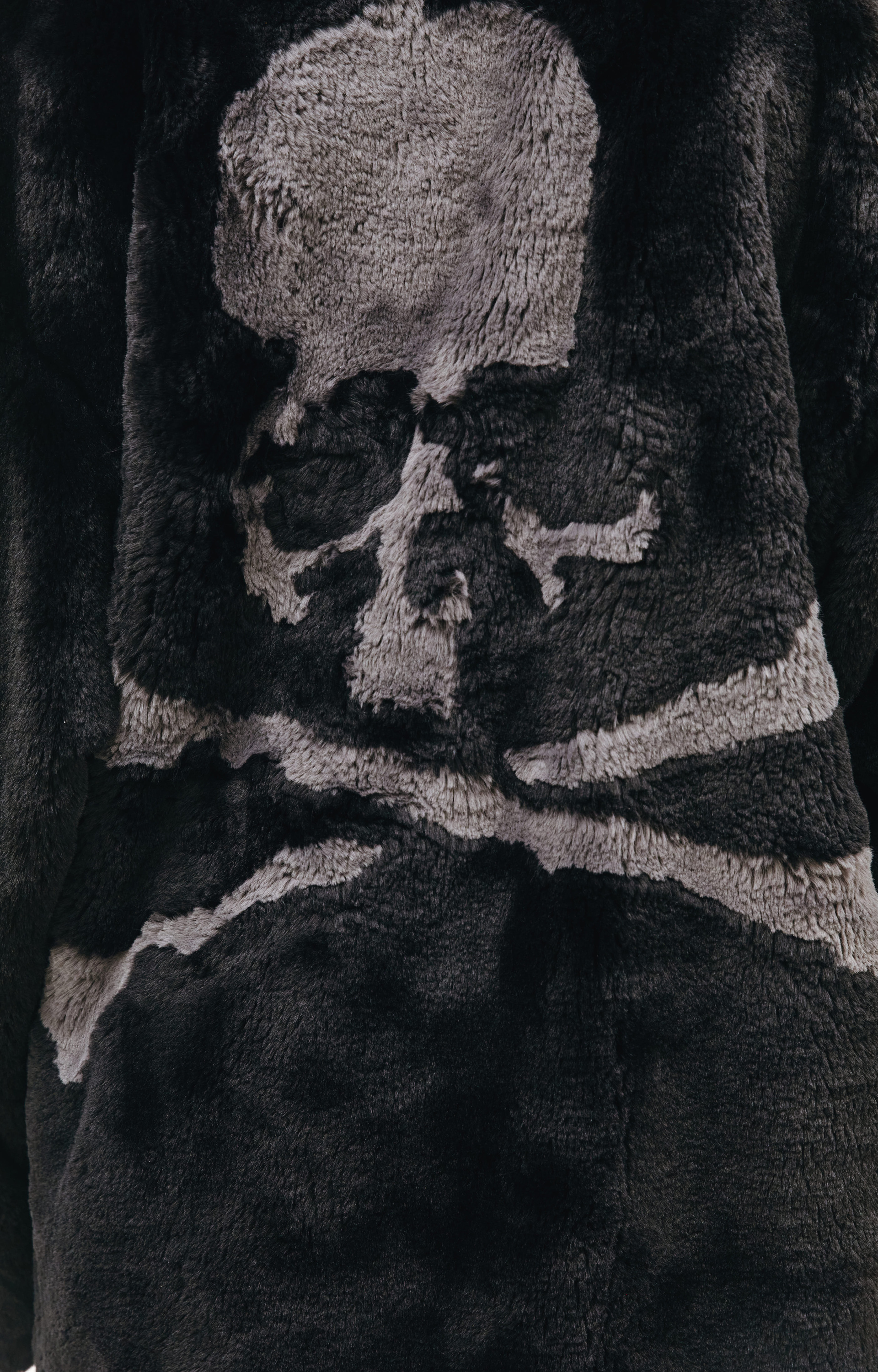 Mastermind WORLD Black faux fur jacket