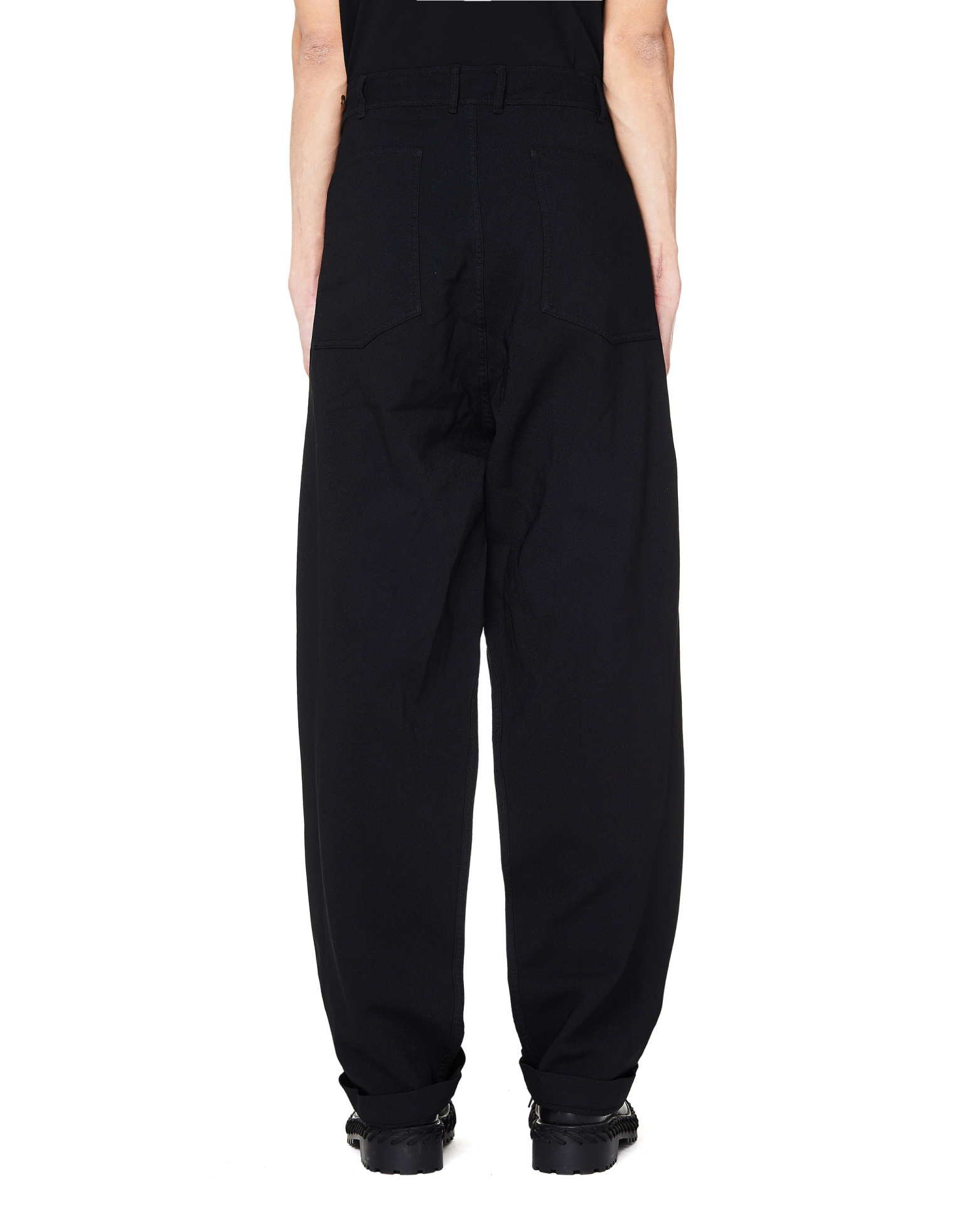 Comme des Garcons Homme plus Black Wide Leg Trousers