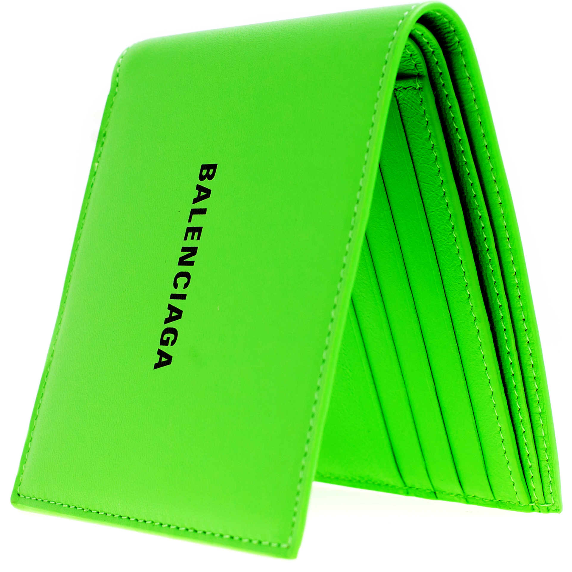 Balenciaga Printed Leather Logo Wallet