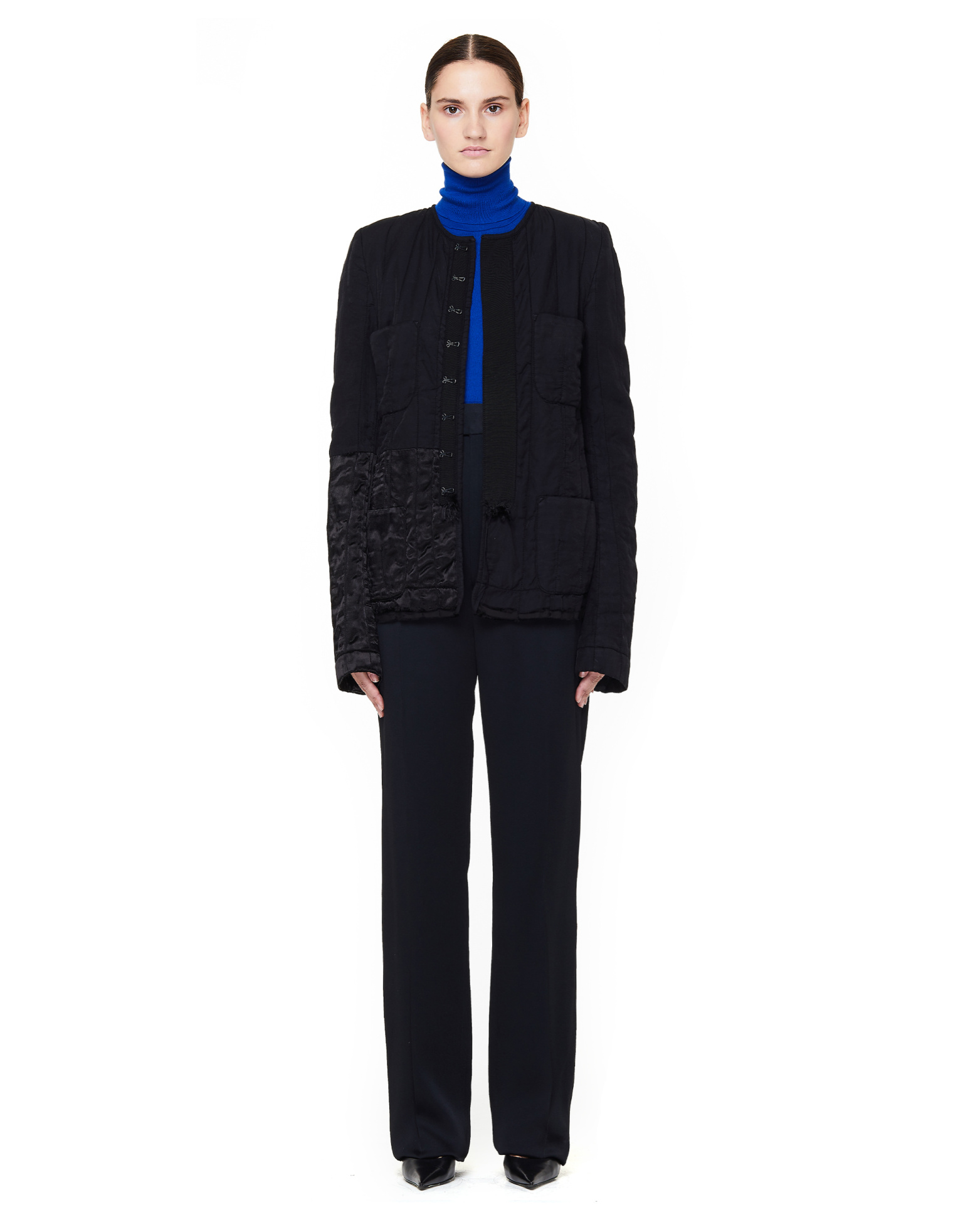 Haider Ackermann Satin-trimmed Quilted Jacket