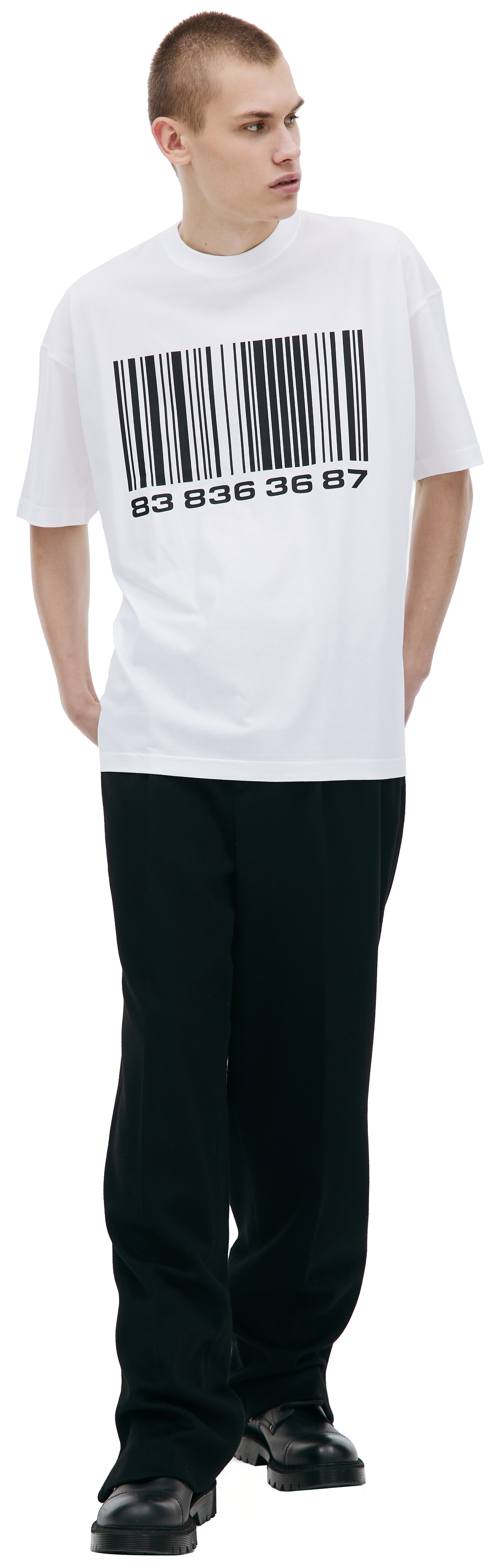 VTMNTS Barcode printed t-shirt