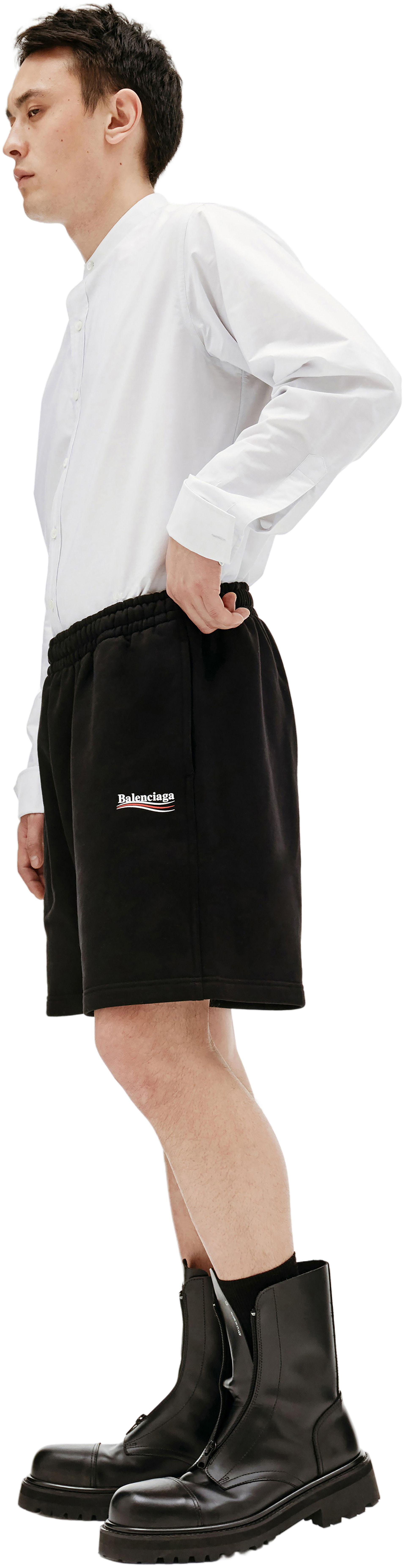 Balenciaga Black Cotton Shorts