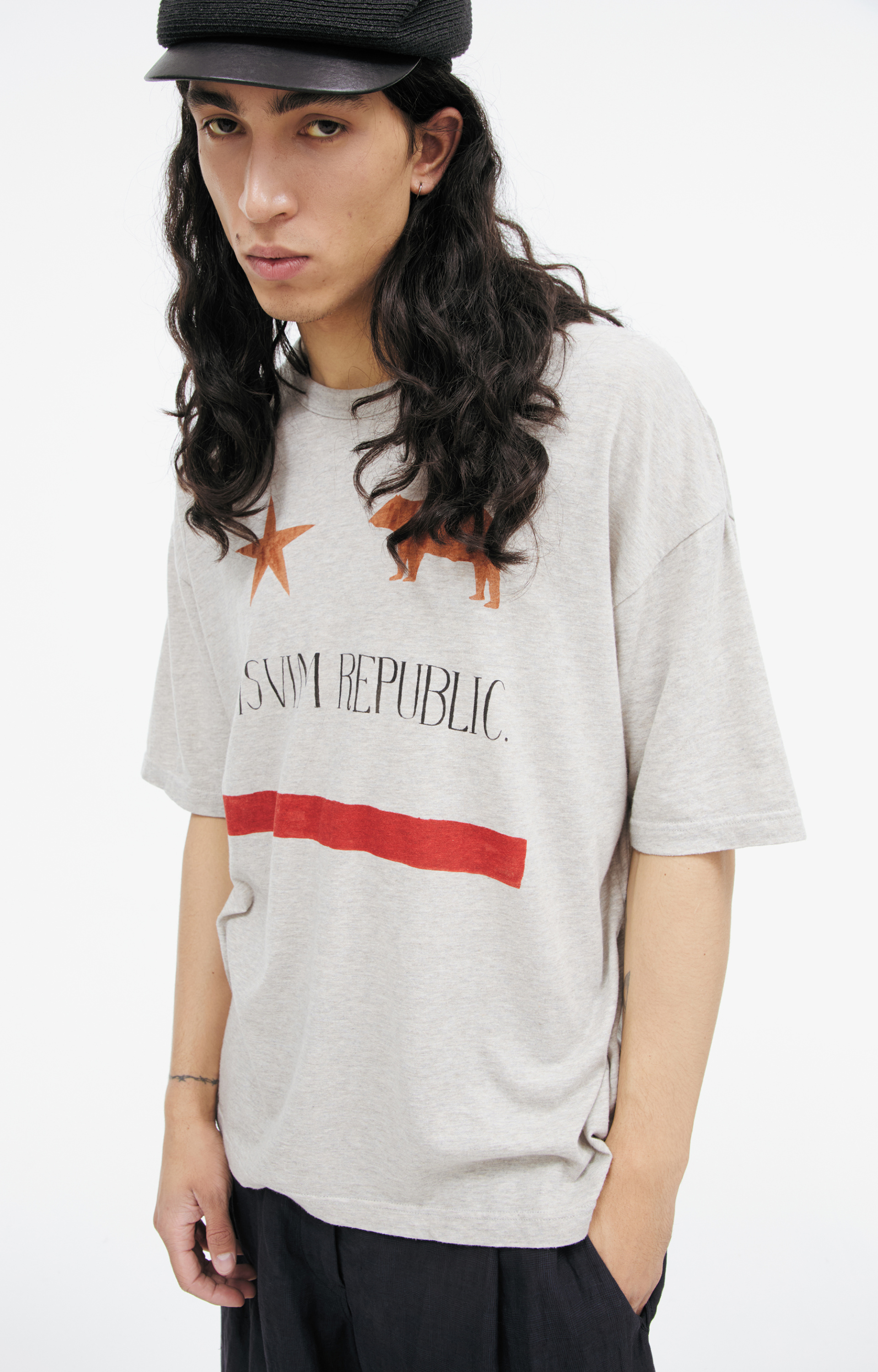 visvim Grey print T-shirt