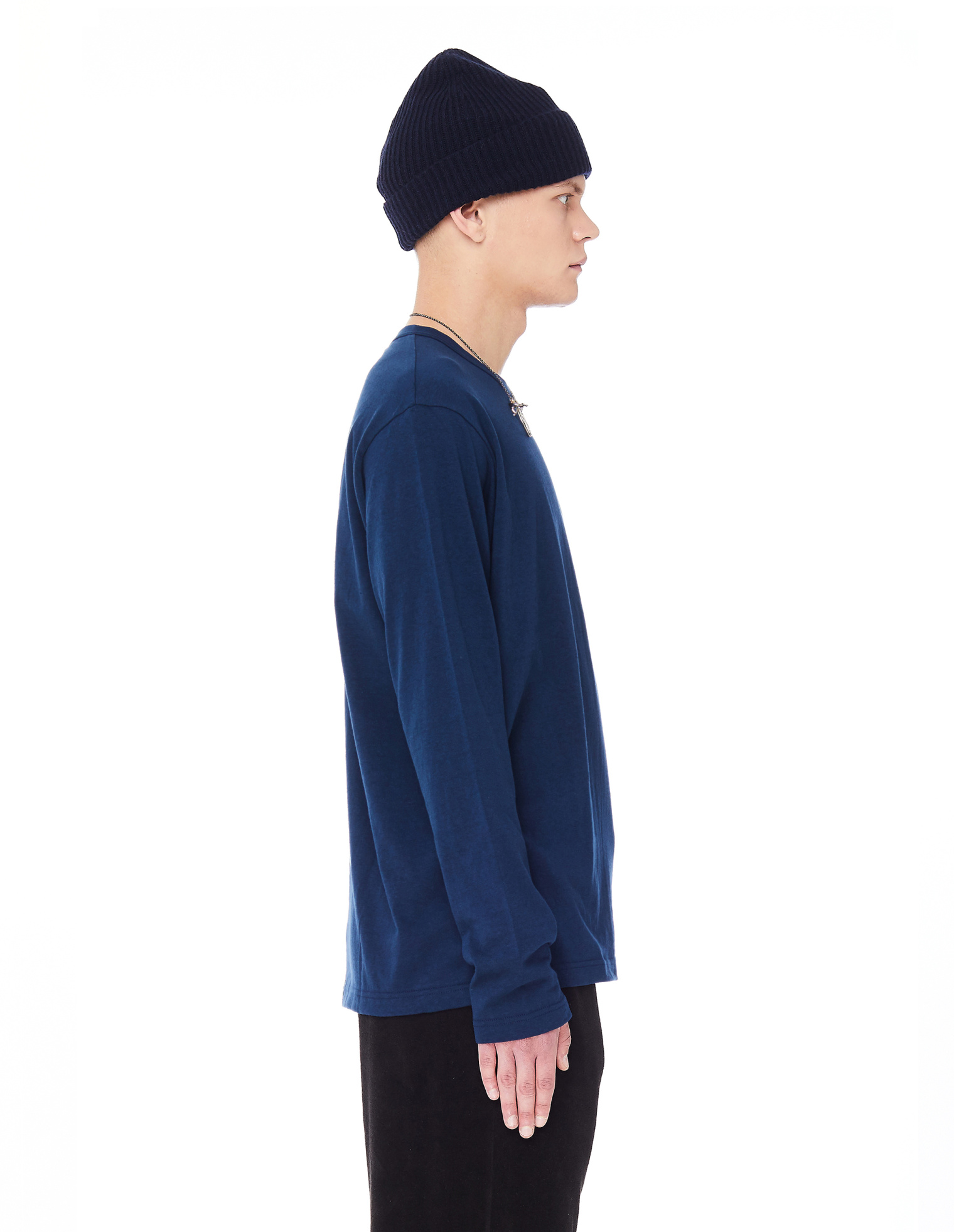 Junya Watanabe Синий лонгслив из хлопка