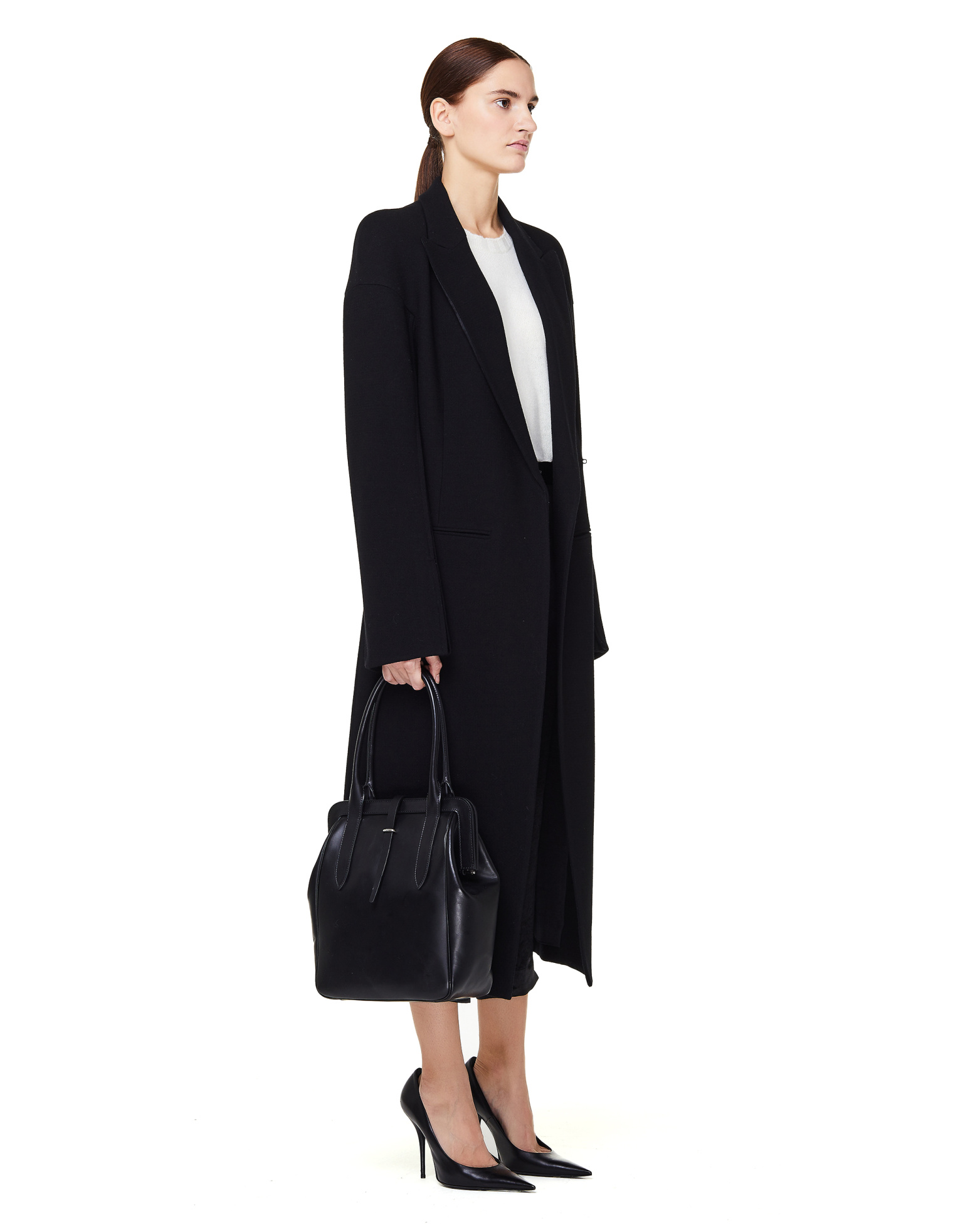 Ann Demeulemeester Шерстяное пальто прямого кроя Howard