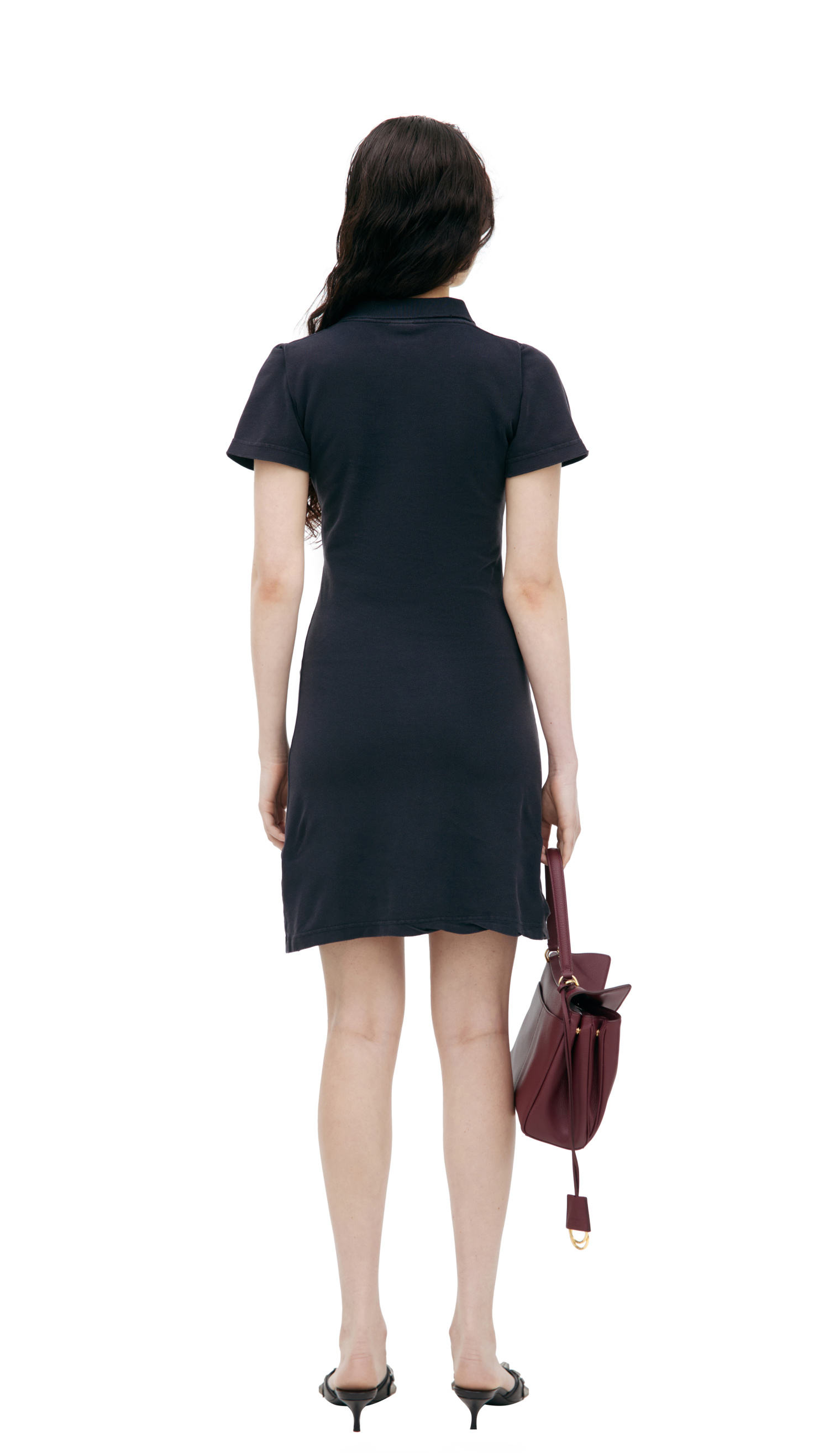 Balenciaga Платье поло с вышивкой