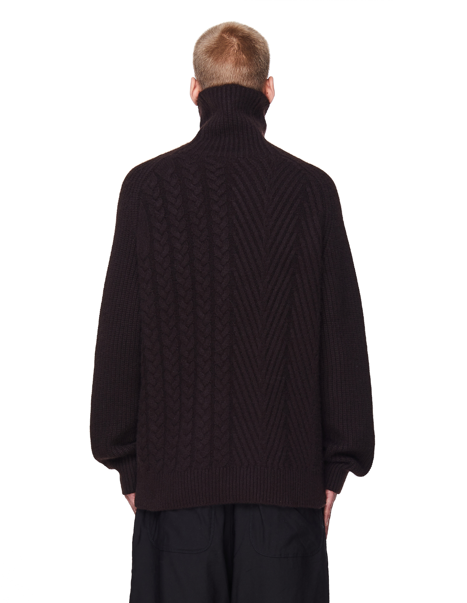Haider Ackermann Brown Cashmere Invidia Turtleneck Sweater