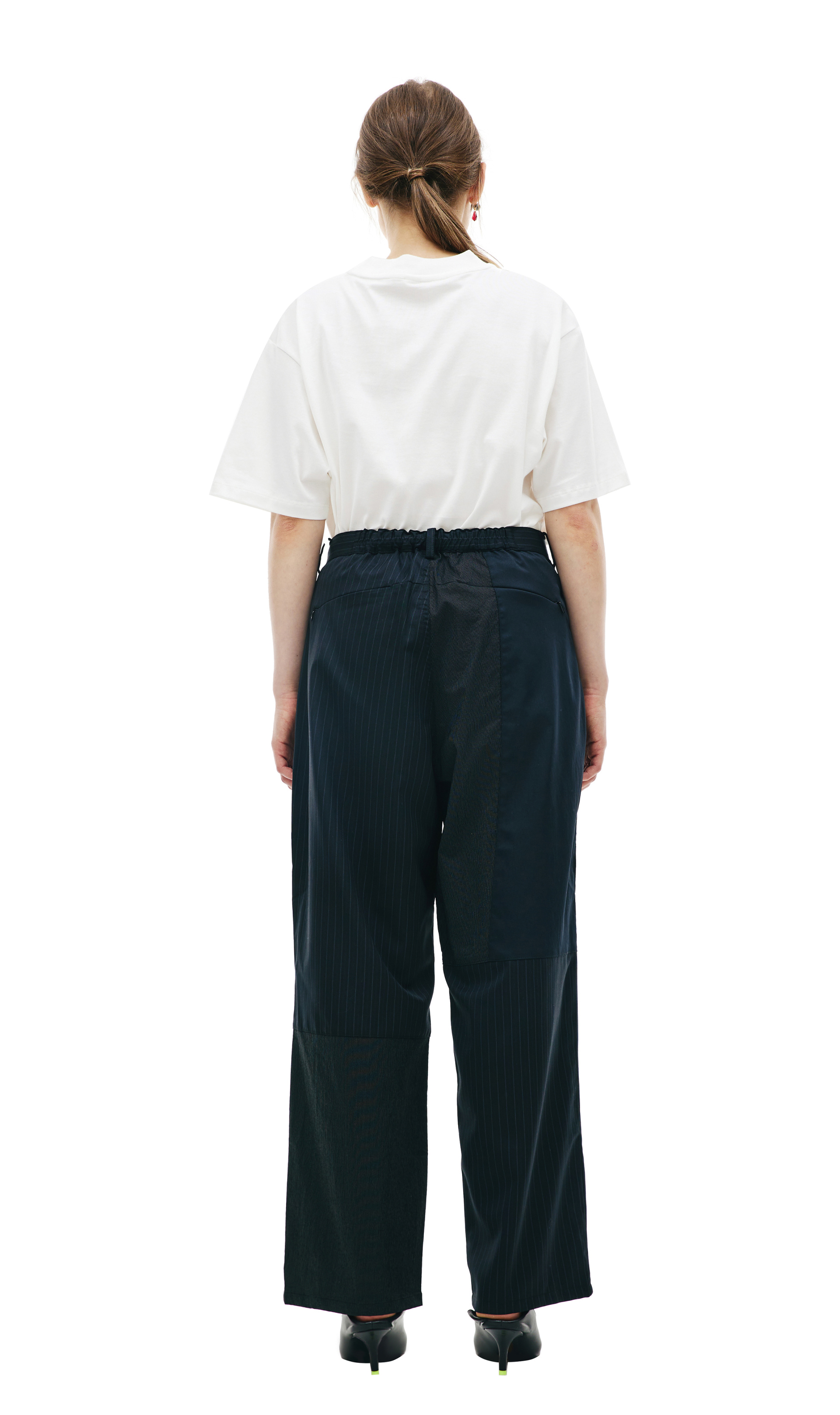 KIMMY Striped patchwork trousers