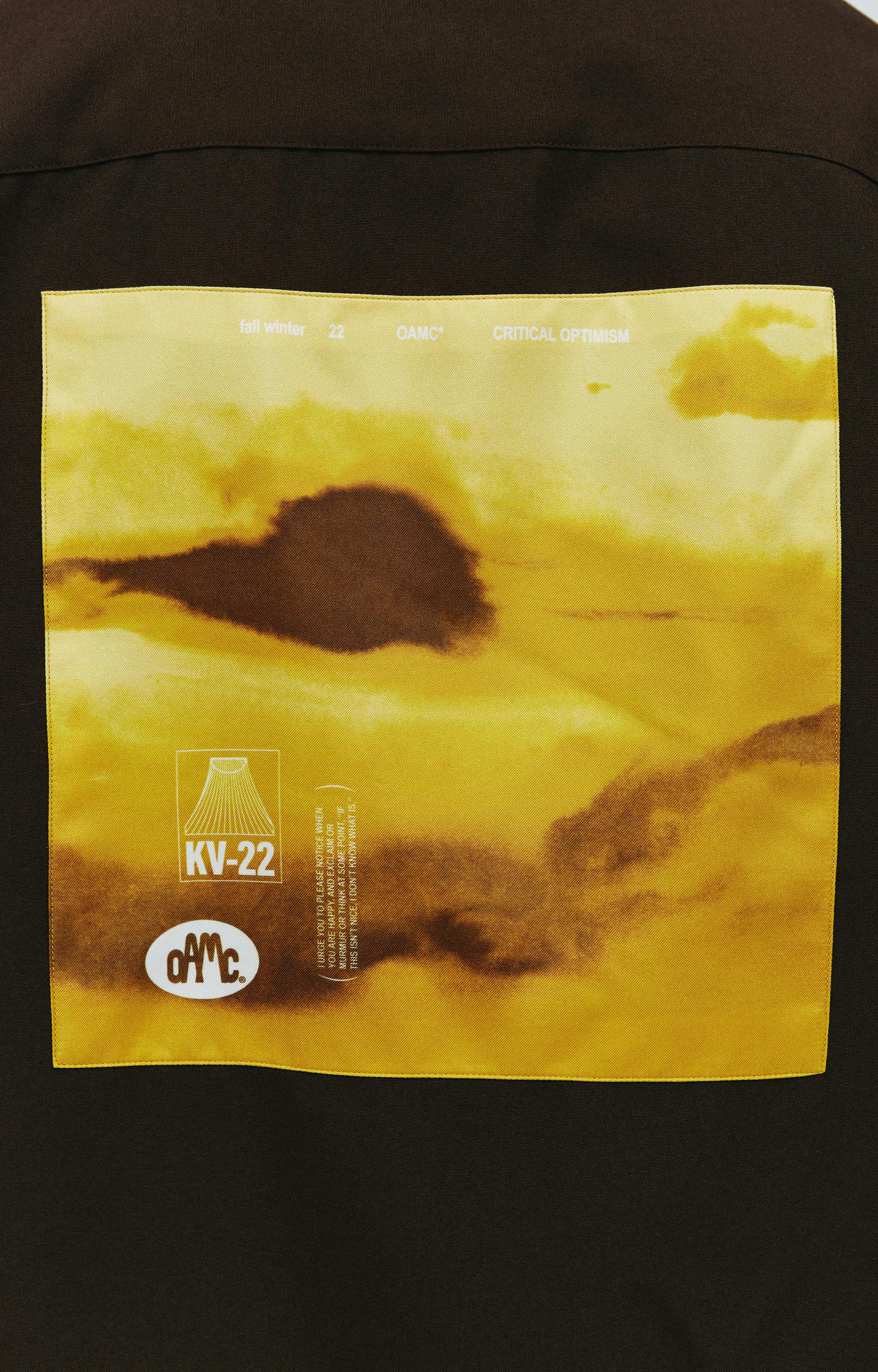 OAMC System shirt with patch