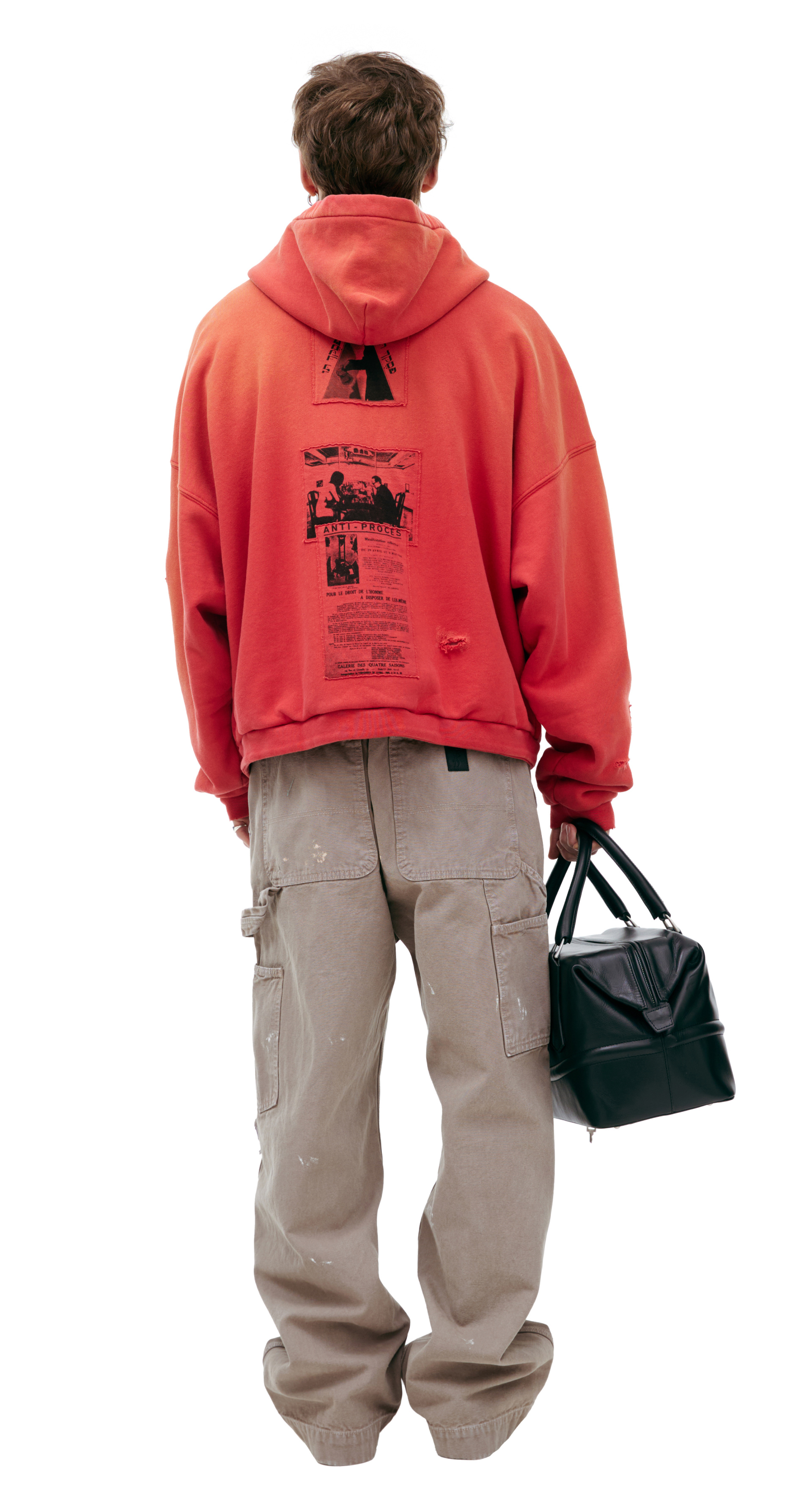 Enfants Riches Déprimés Red hoodie with zipper