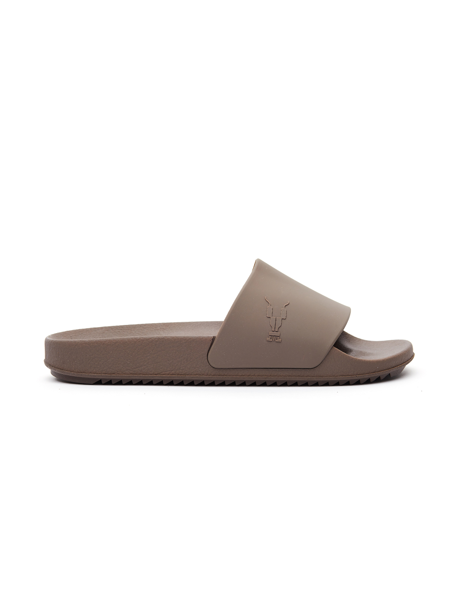 DRKSHDW by Rick Owens Dust Grey Rubber Slides