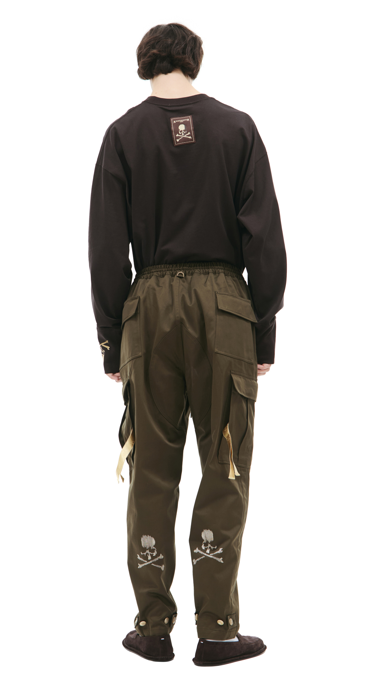 Mastermind WORLD Cargo trousers with ribbons on the pockets