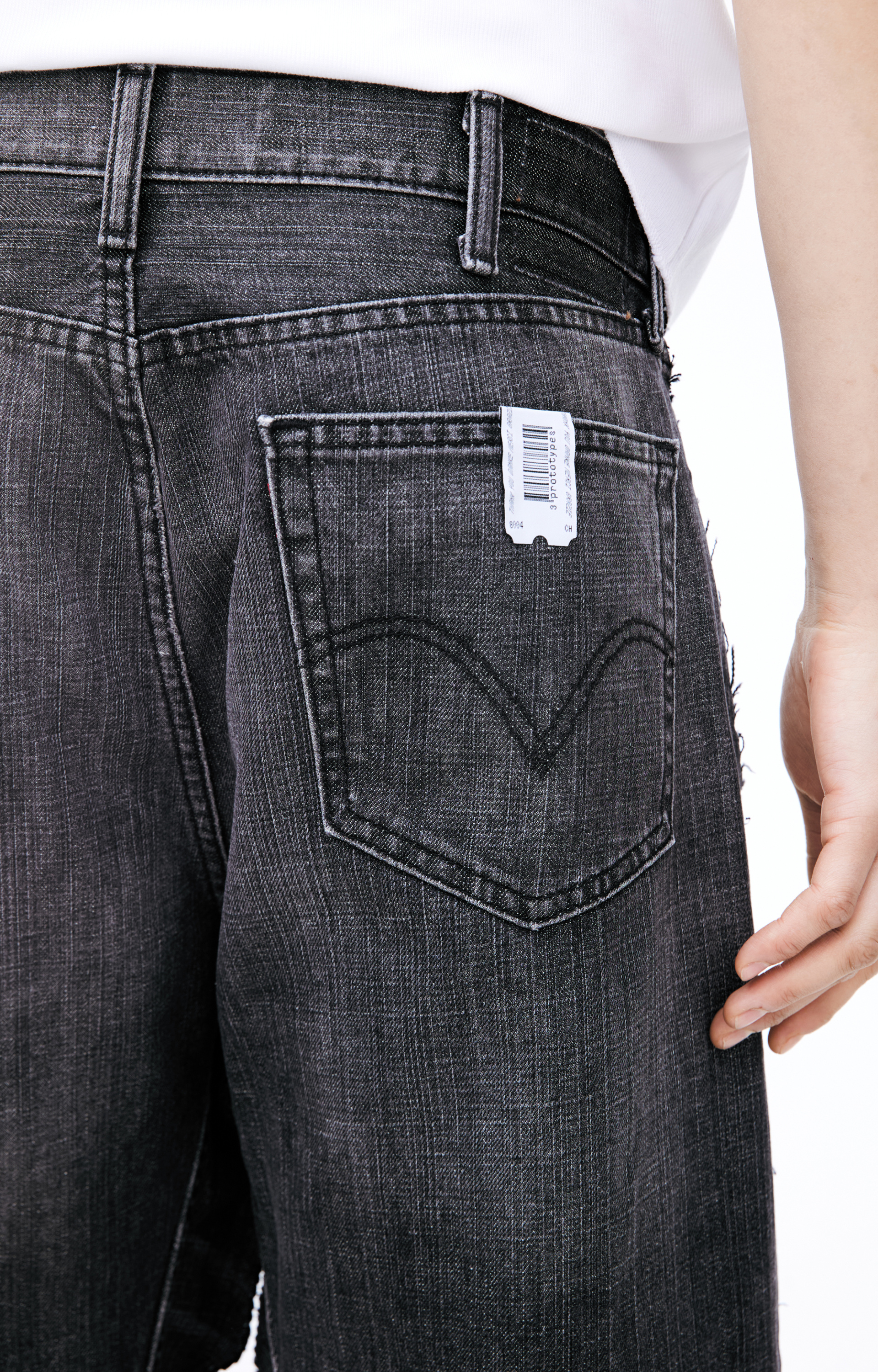 PROTOTYPES Mixed Denim Shorts