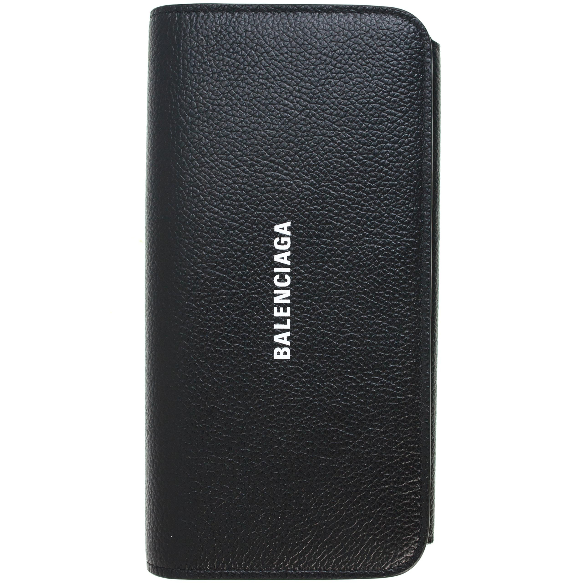 Balenciaga Cash Black Leather Wallet