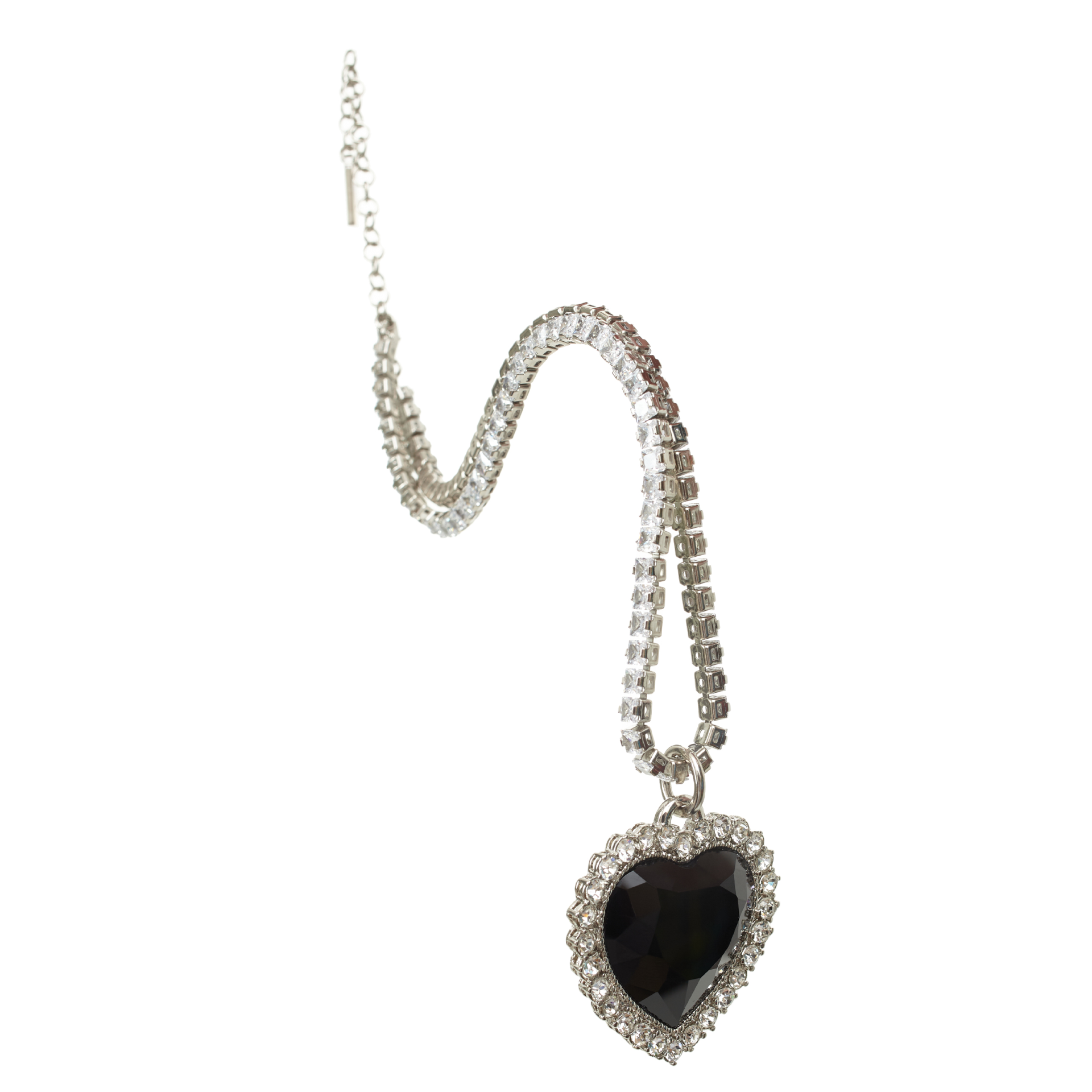 VETEMENTS Crystal Heart Necklace