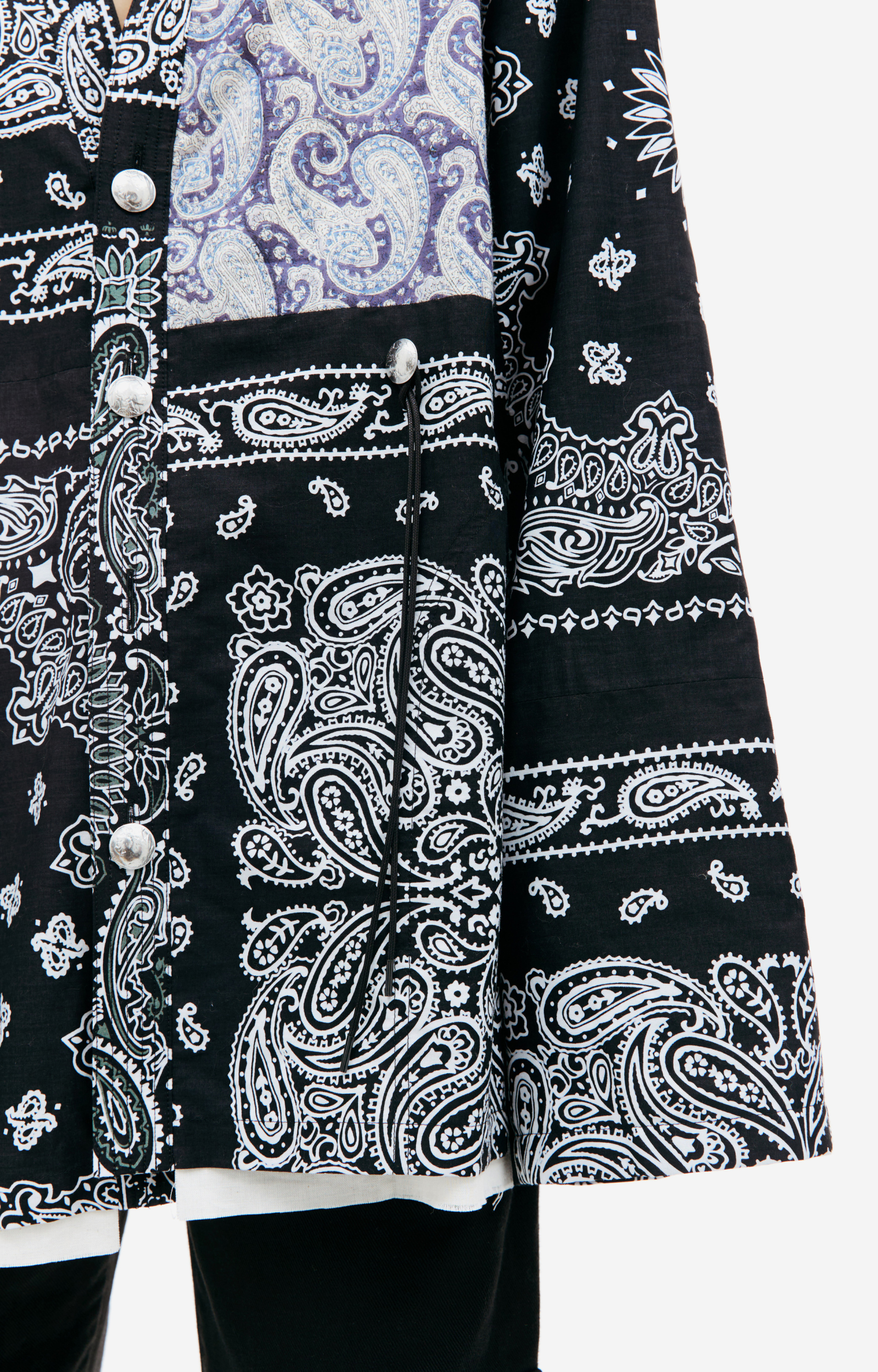 Children of the discordance Bandana patchwork shirt