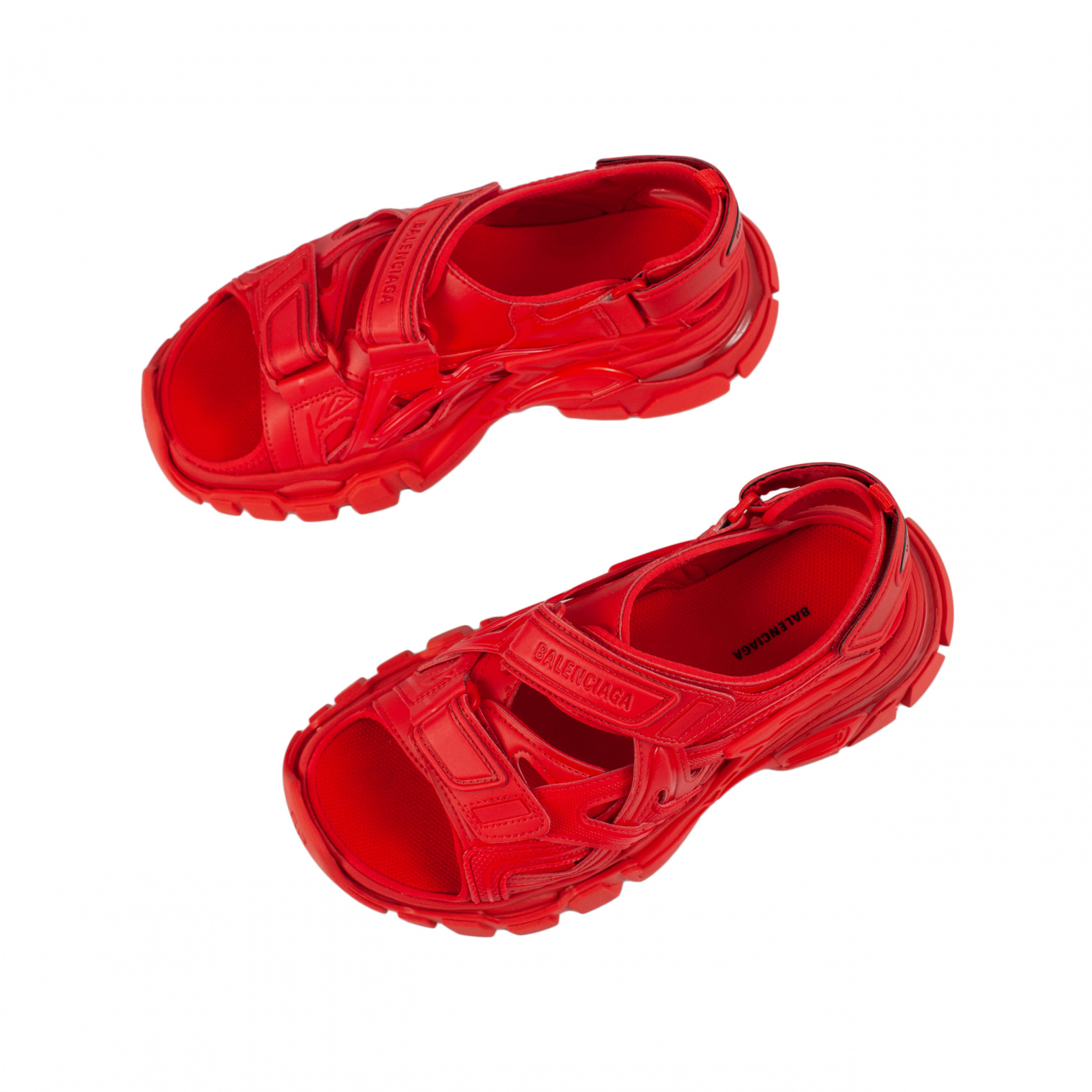 Balenciaga Red Track Sandals
