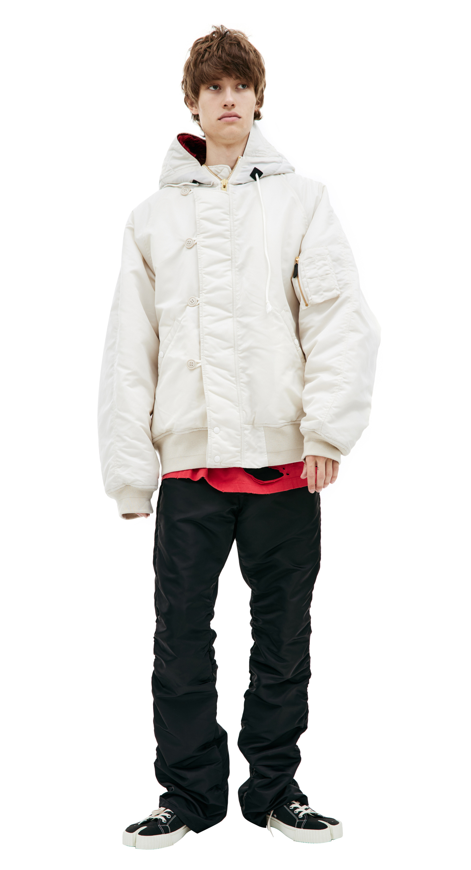 Doublet White PETAL MOUTH jacket