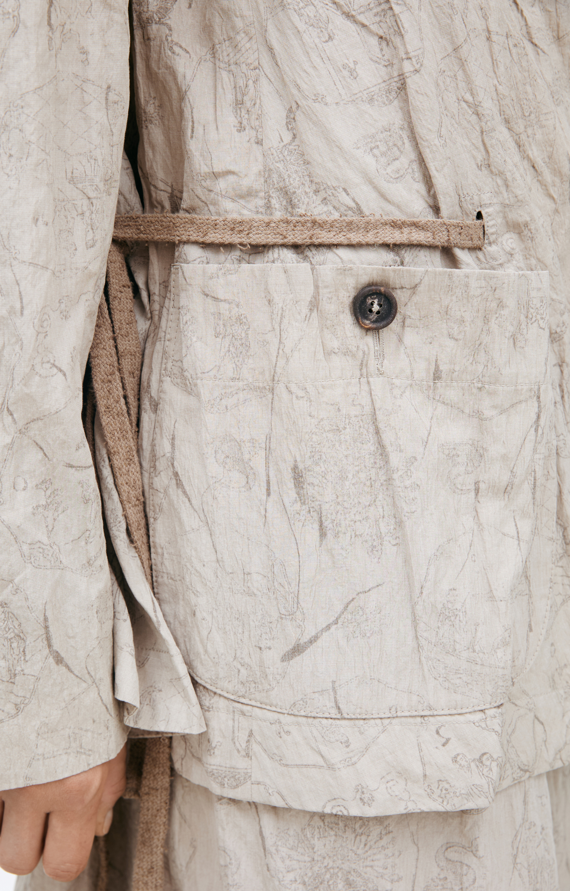 Ziggy Chen Tie-front jacket