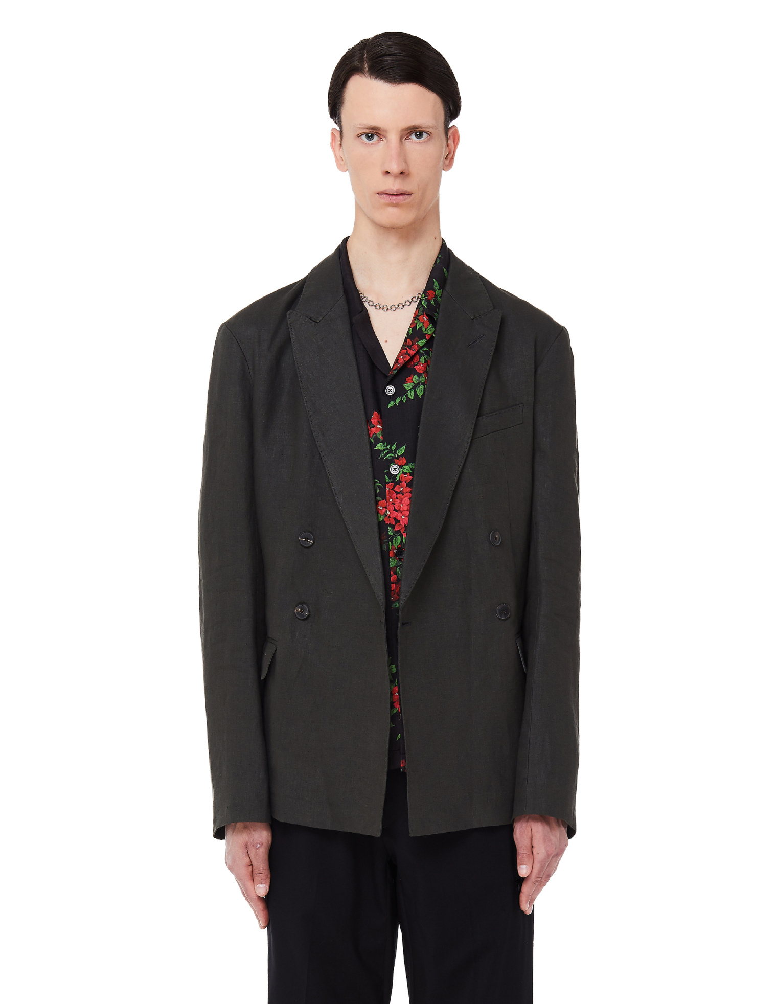 Haider Ackermann Grey Linen Jacket