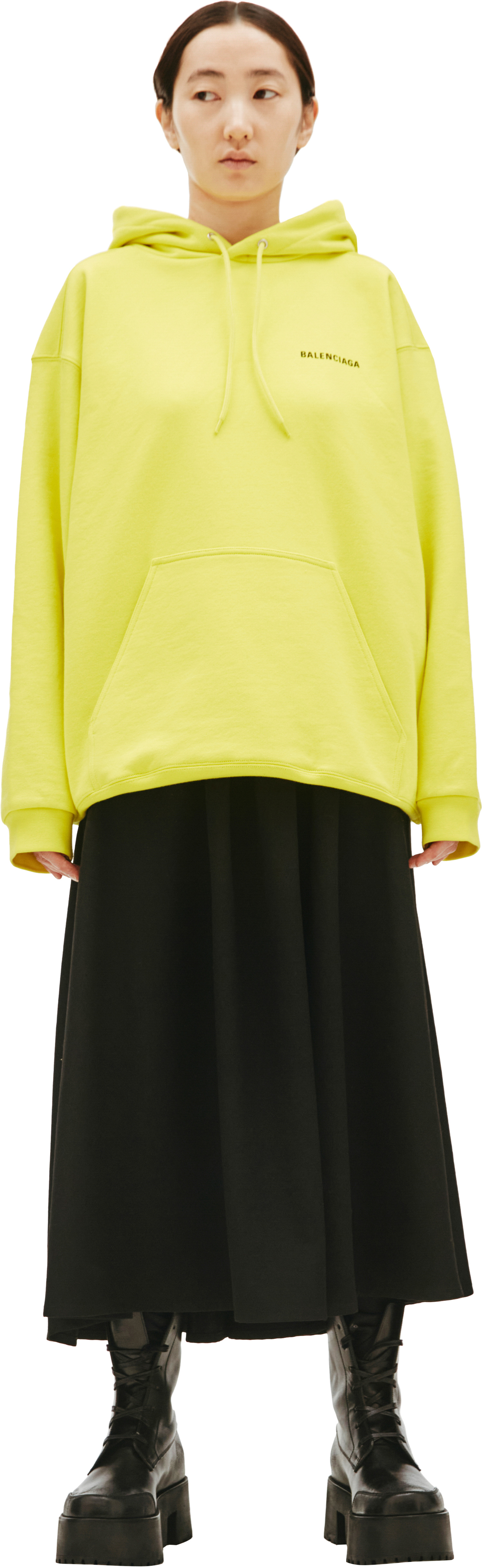 Balenciaga Yellow Hoodie Balenciaga Logo