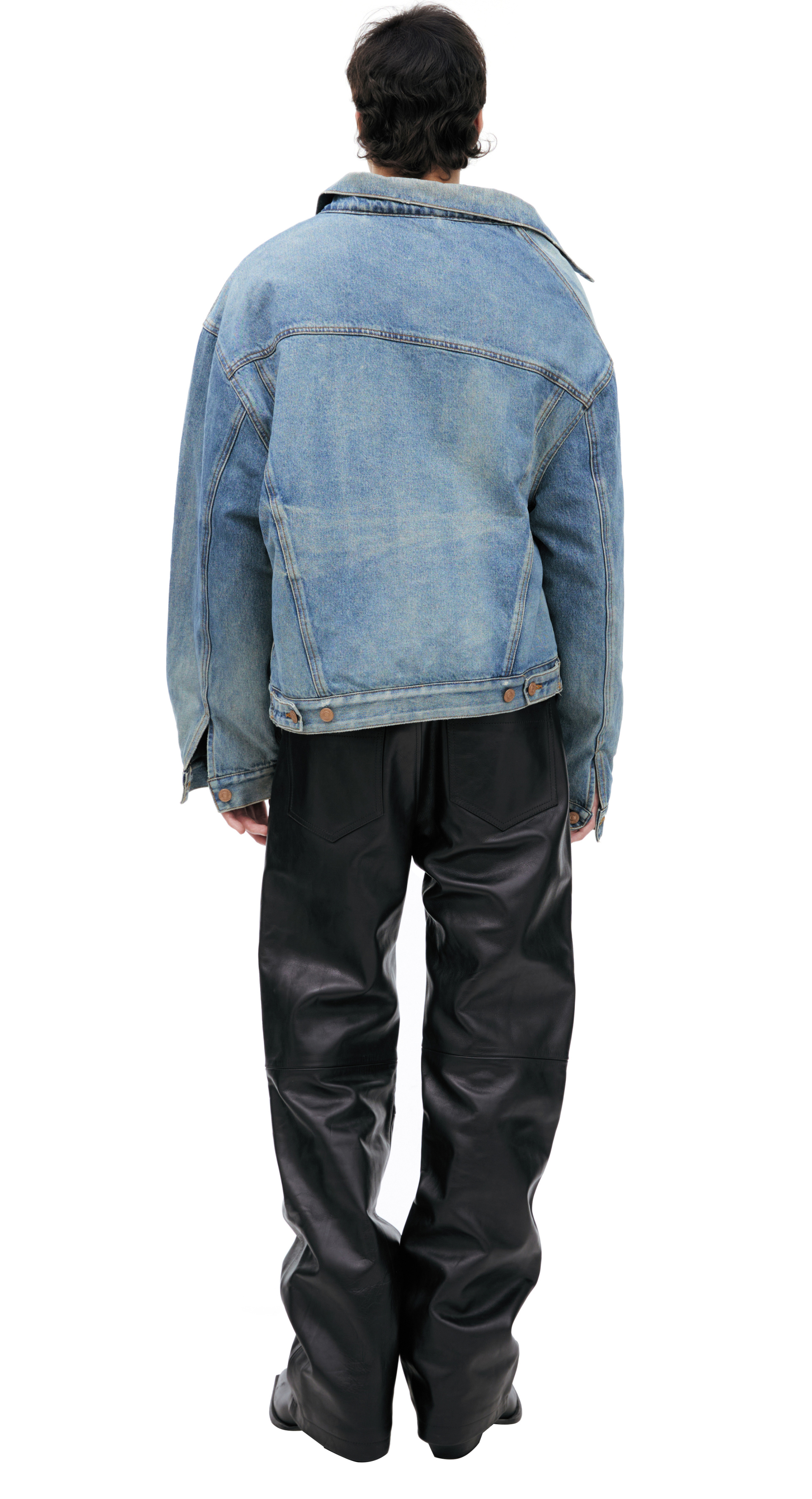 Balenciaga Asymmetric Denim Jacket