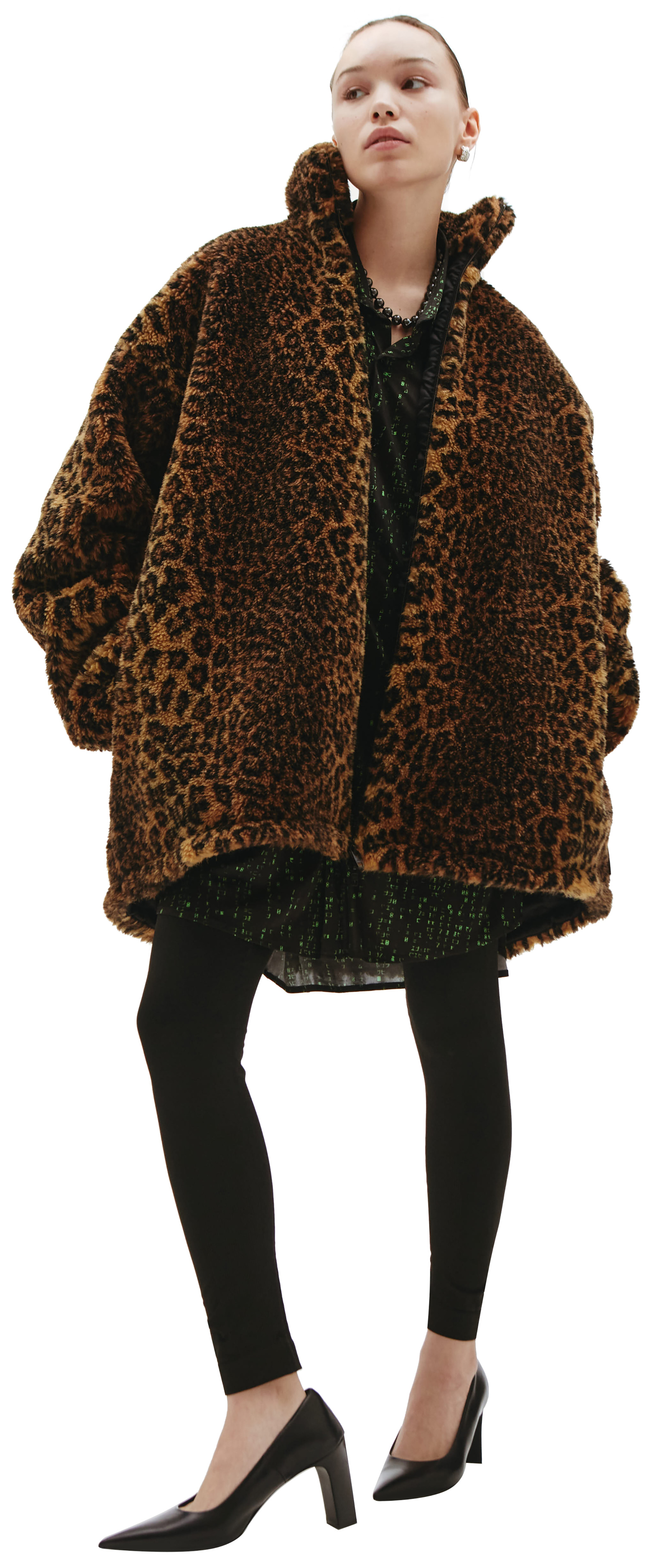 Balenciaga Leopard-print Faux Fur Jacket