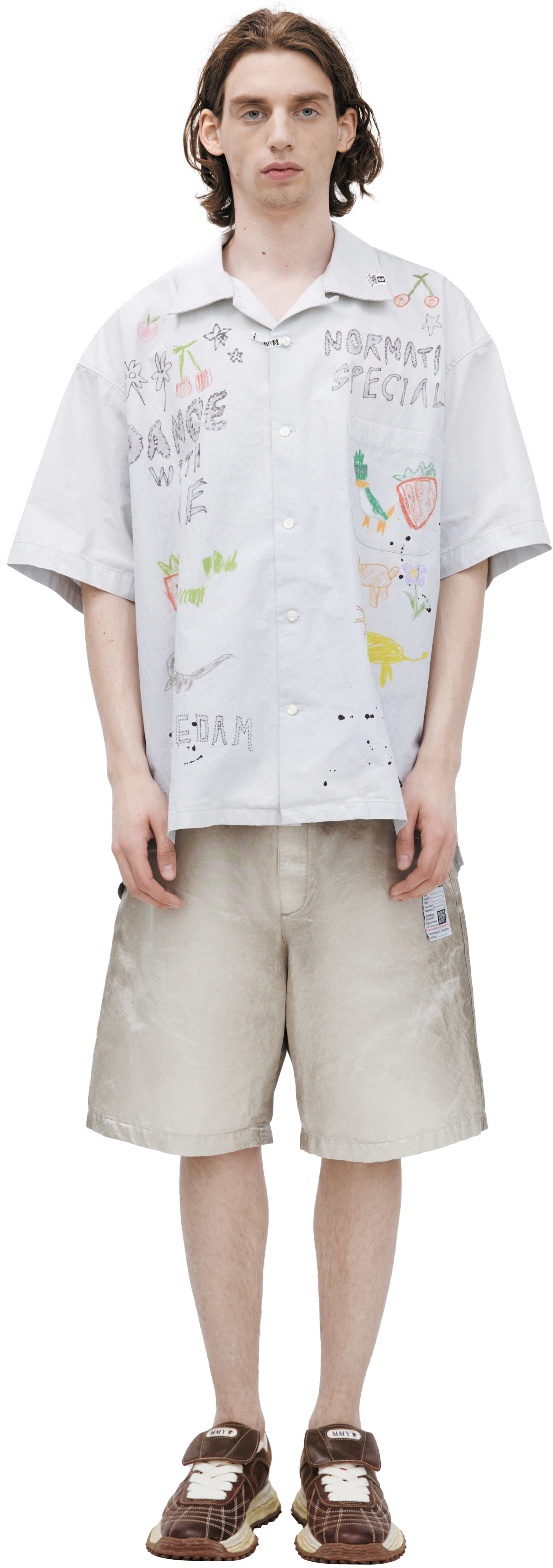 Maison Mihara Yasuhiro Monoprint shirt