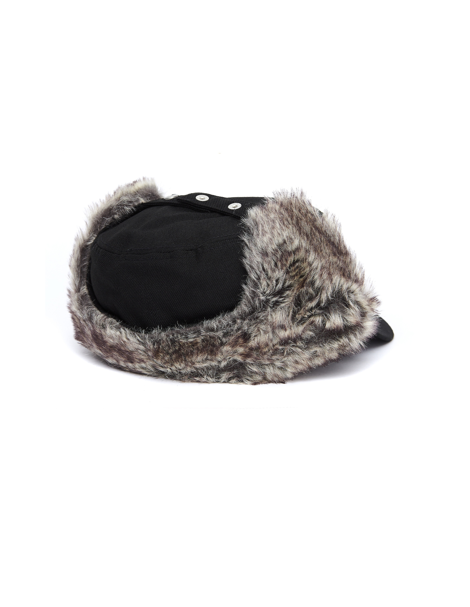 Yohji Yamamoto Черная шапка-ушанка New Era с козырьком