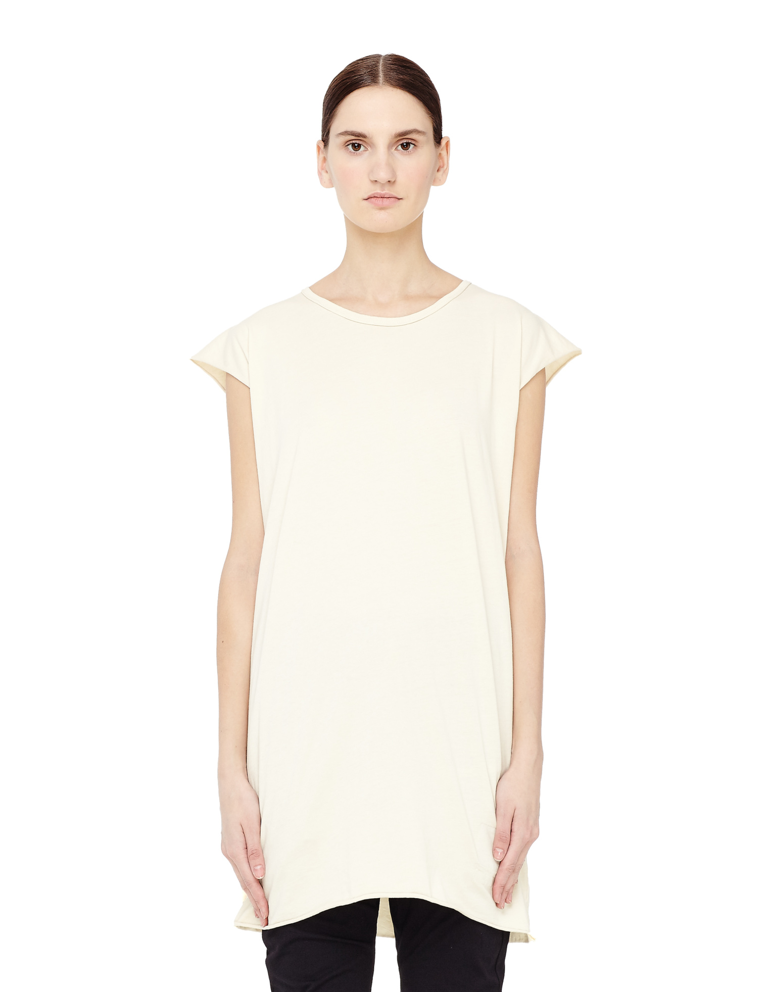 DRKSHDW by Rick Owens Удлиненный хлопковый топ