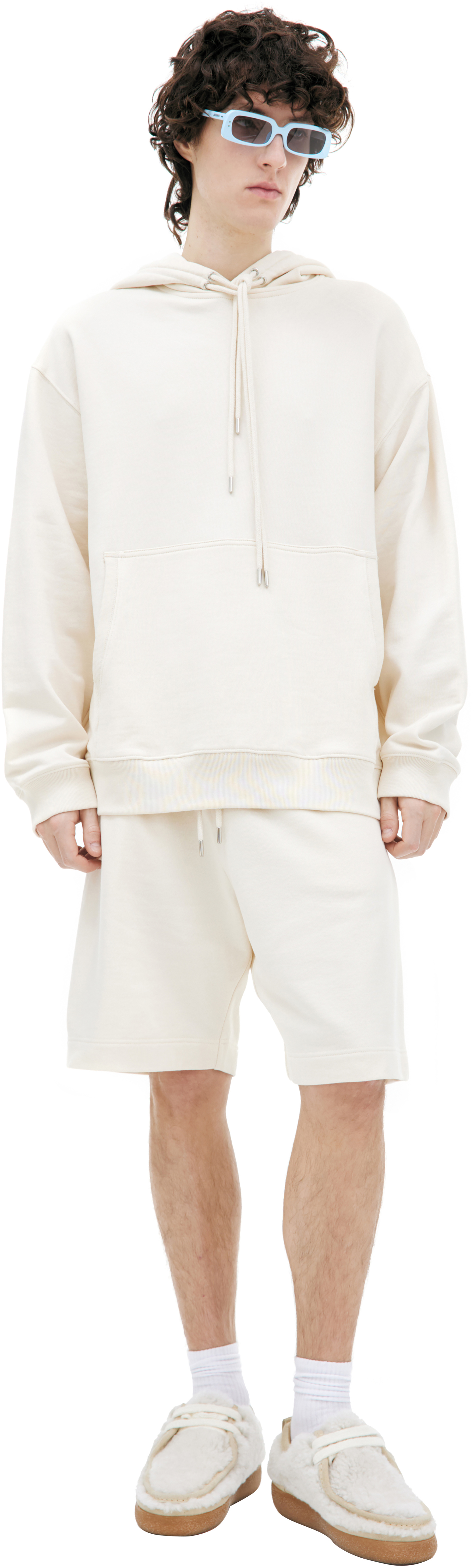 Dries Van Noten White cotton hoodie