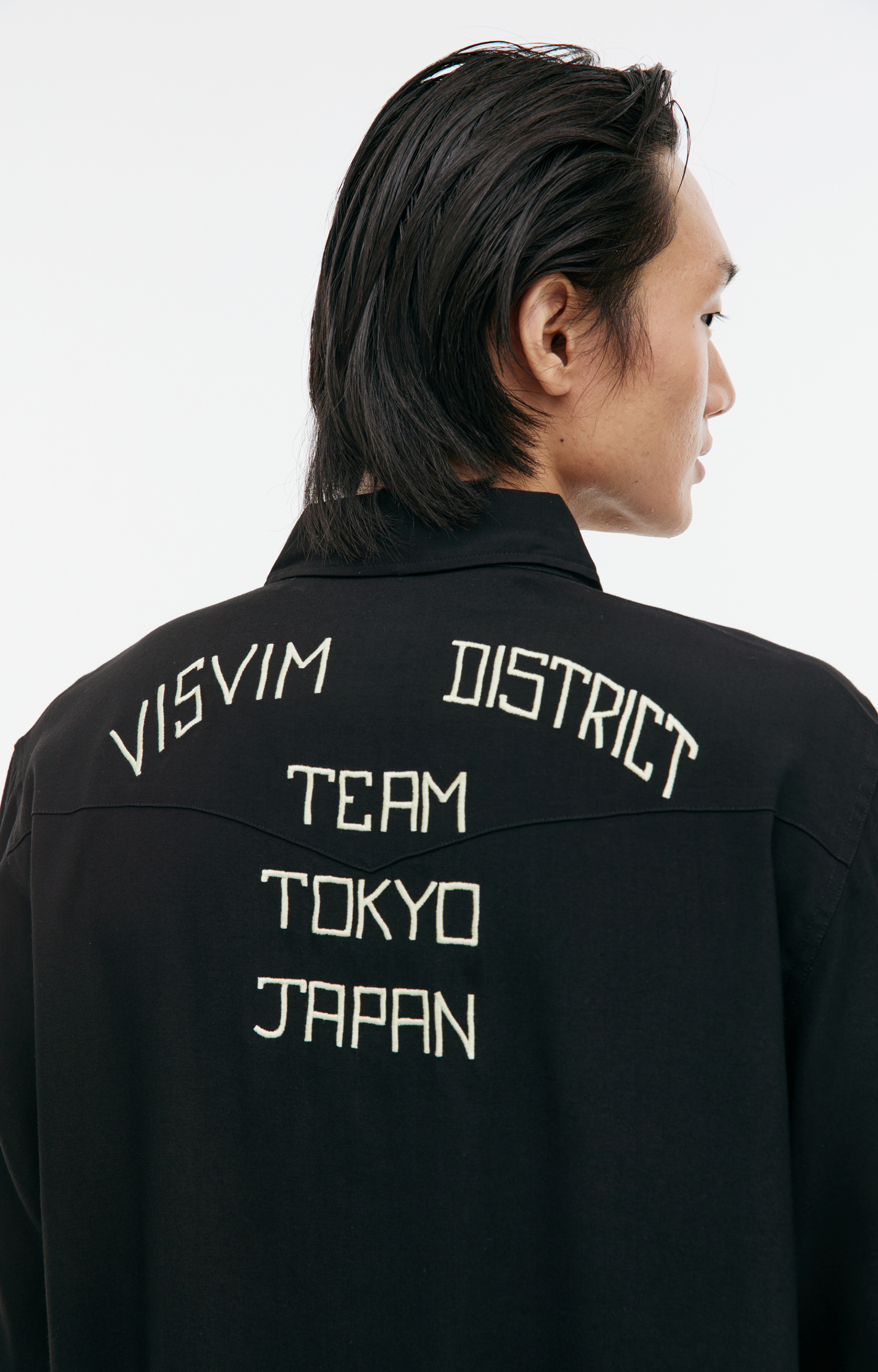 visvim Black button-down shirt