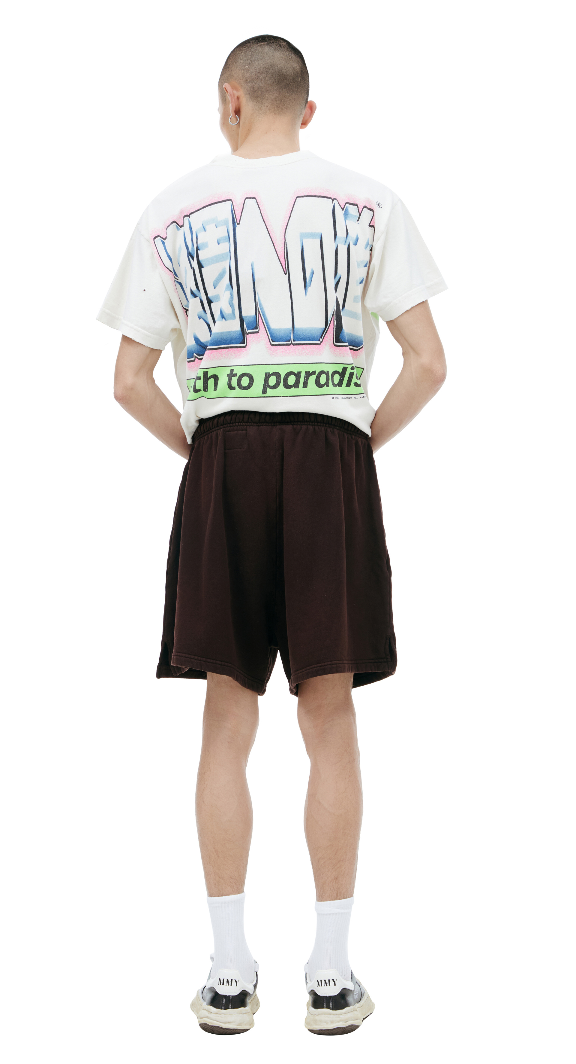 Hellstar Brown print shorts