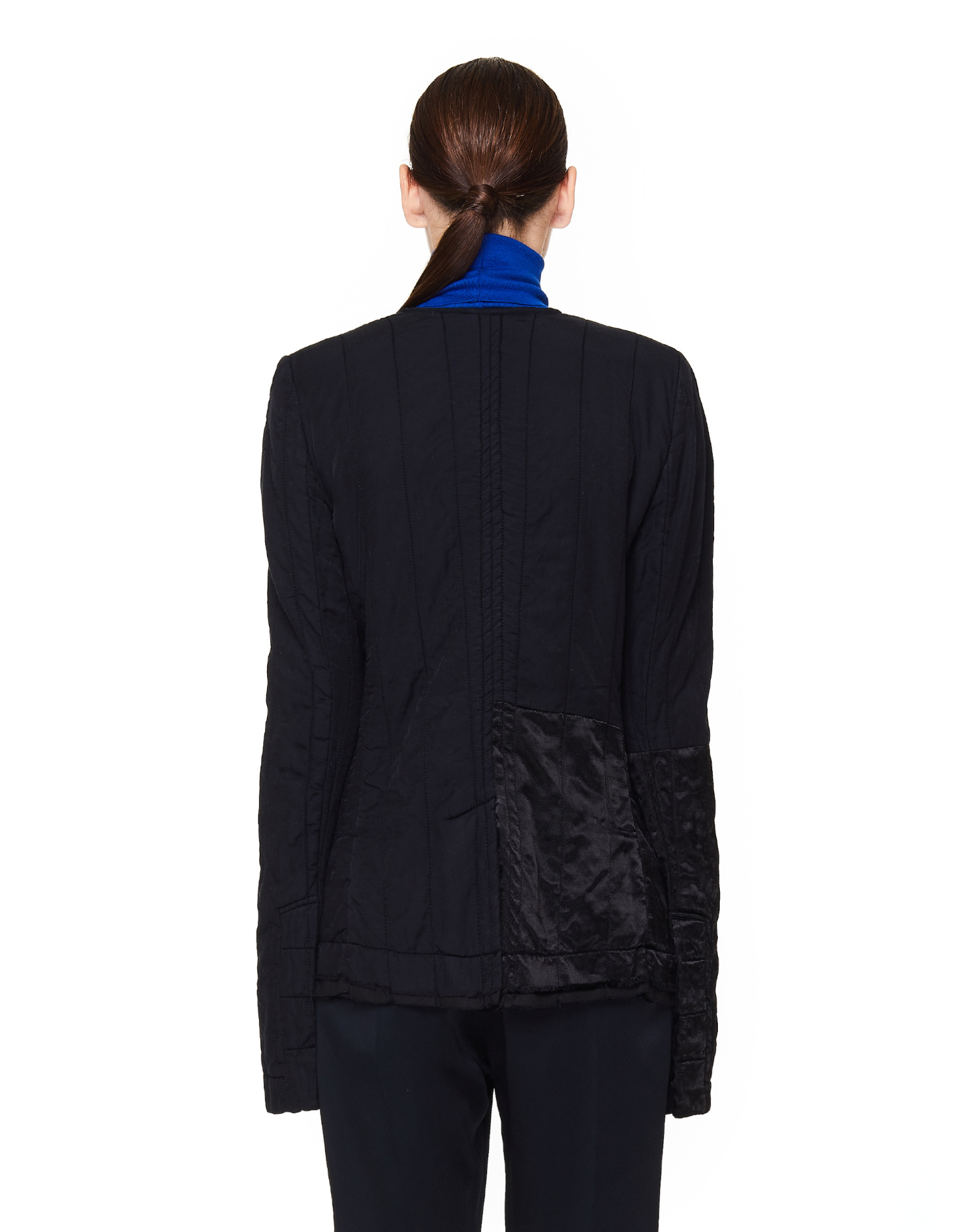 Haider Ackermann Satin-trimmed Quilted Jacket