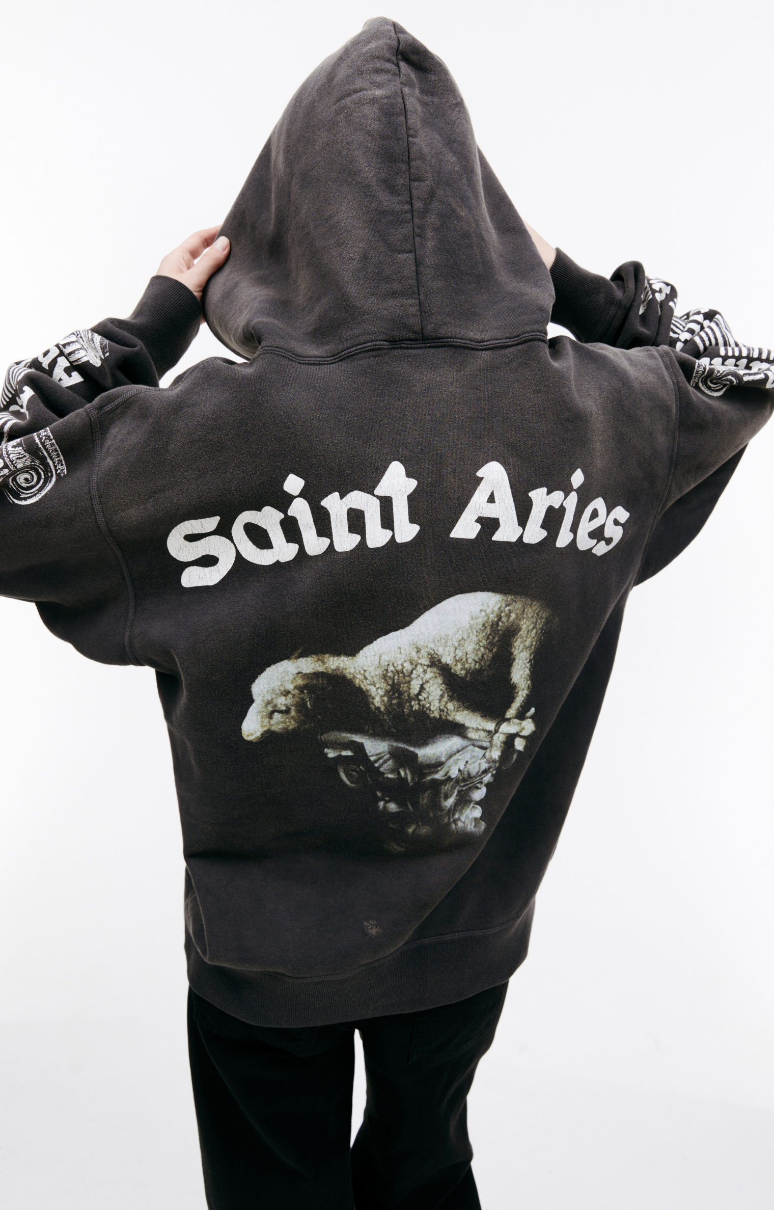 Saint Michael Saint Michael х Aries printed hoodie