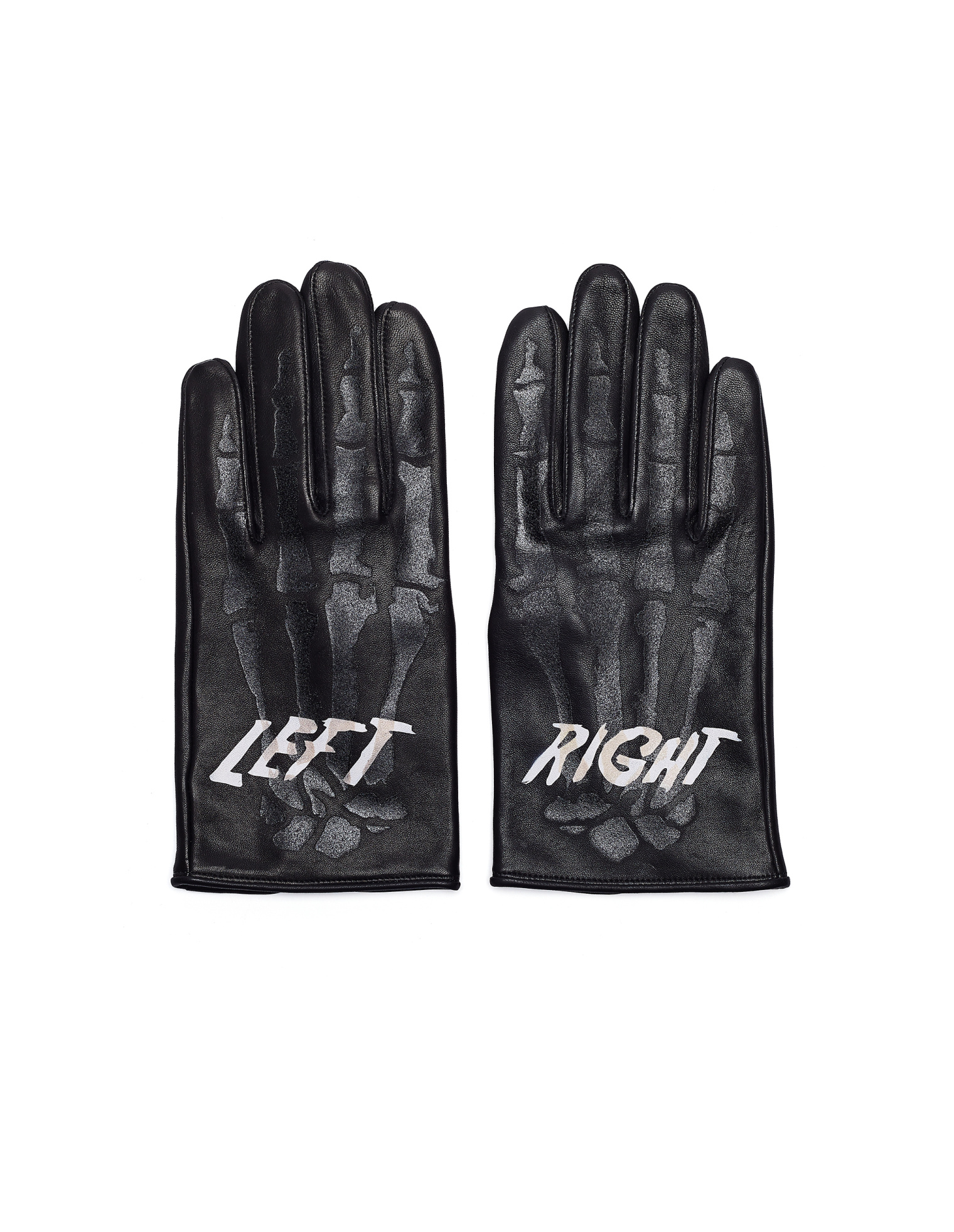 Doublet Skeleton Printed Leather Gloves