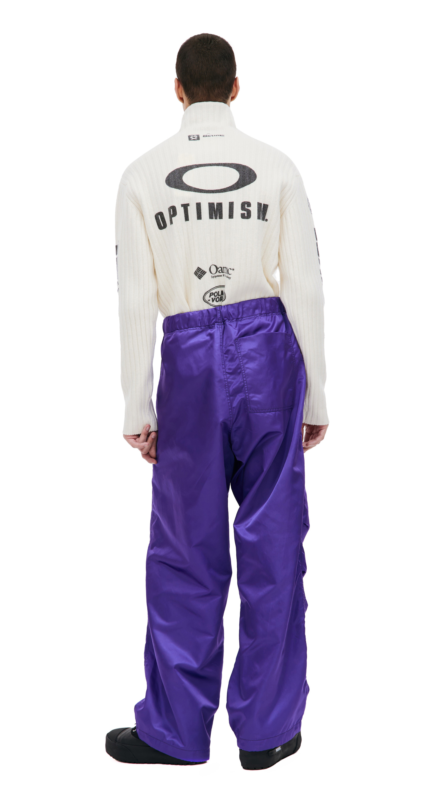 OAMC Purple wide leg trousers