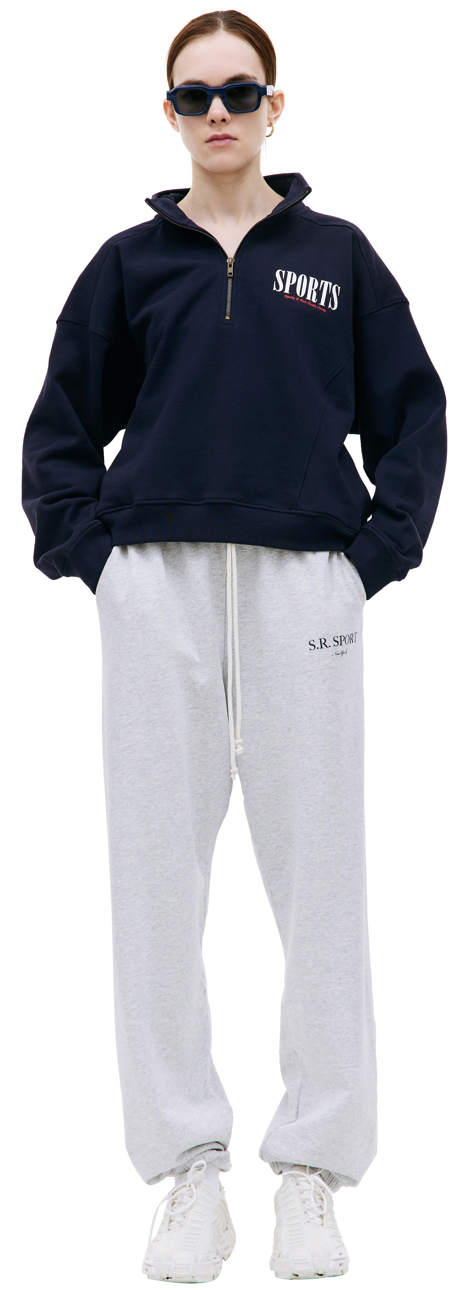 SPORTY & RICH Zip up sweatshirt