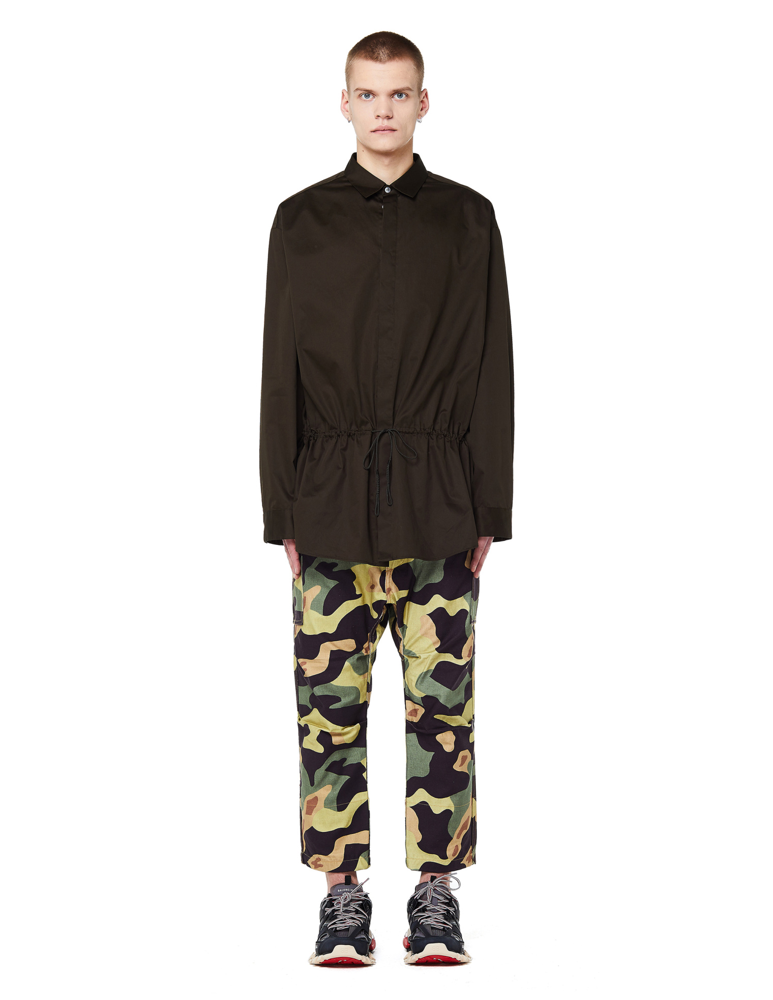 Junya Watanabe Khaki Cargo Cropped Trousers
