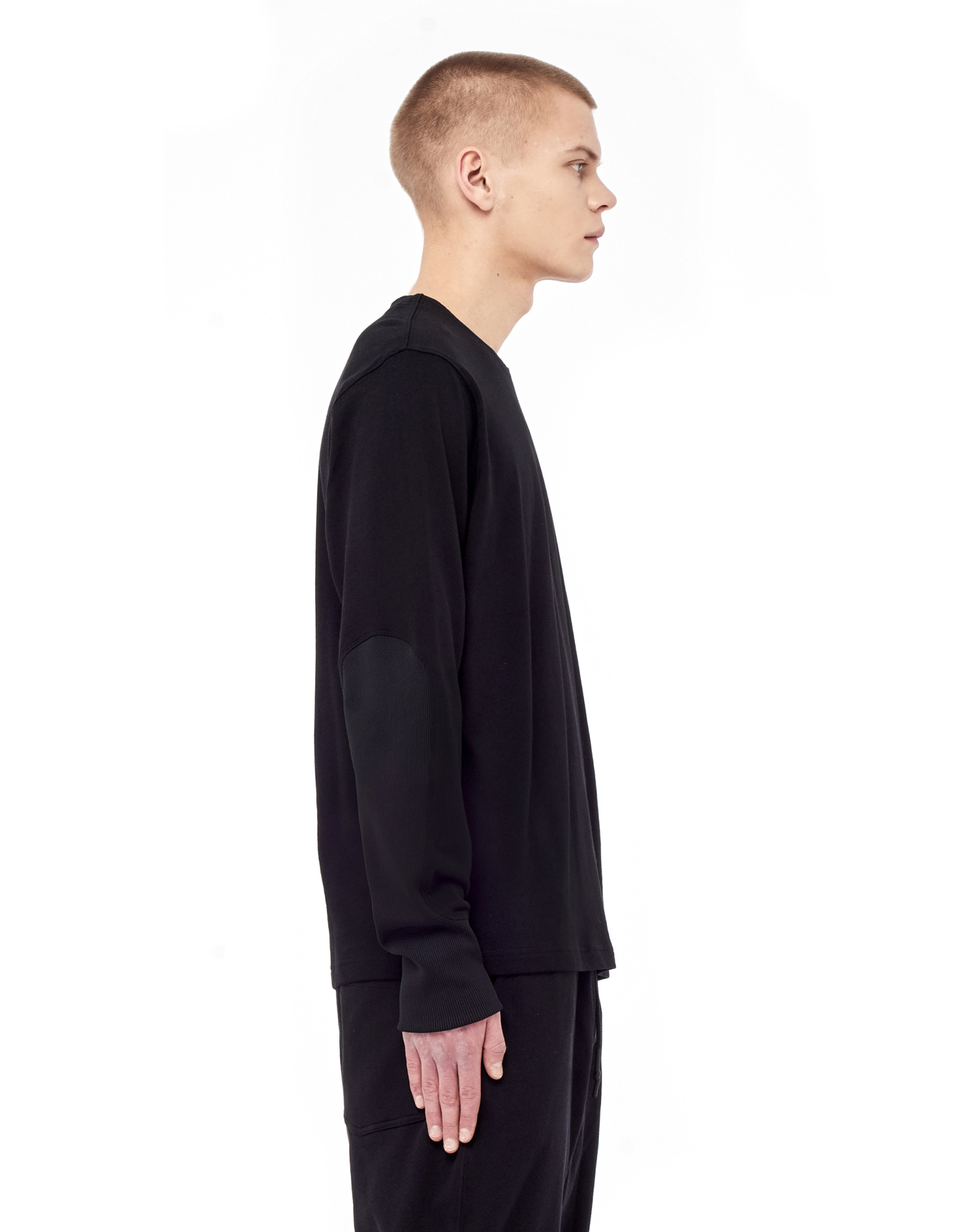 Y-3 Cotton elastic cuff long sleeve t-shirt
