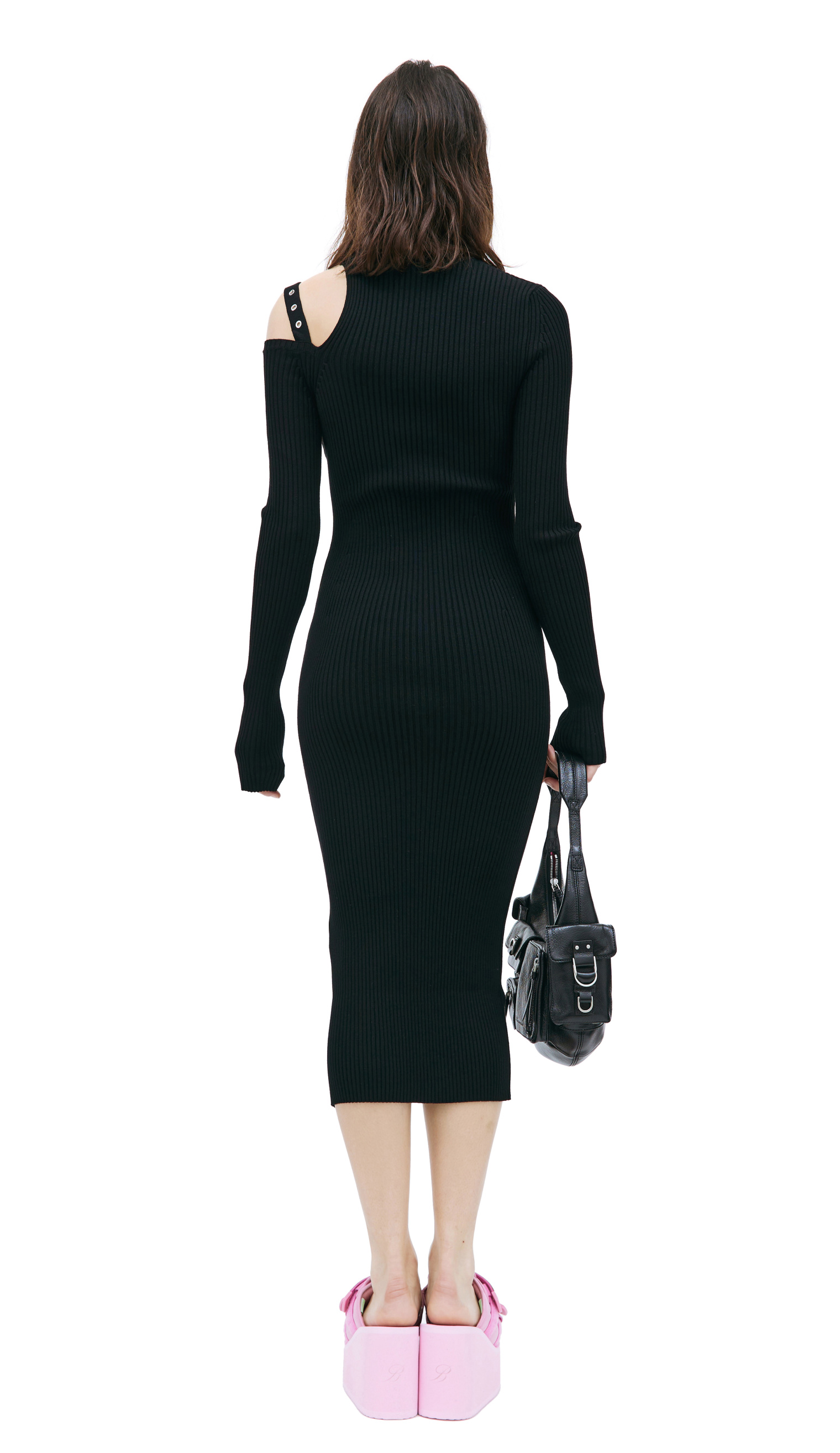 Blumarine Knit rib midi dress