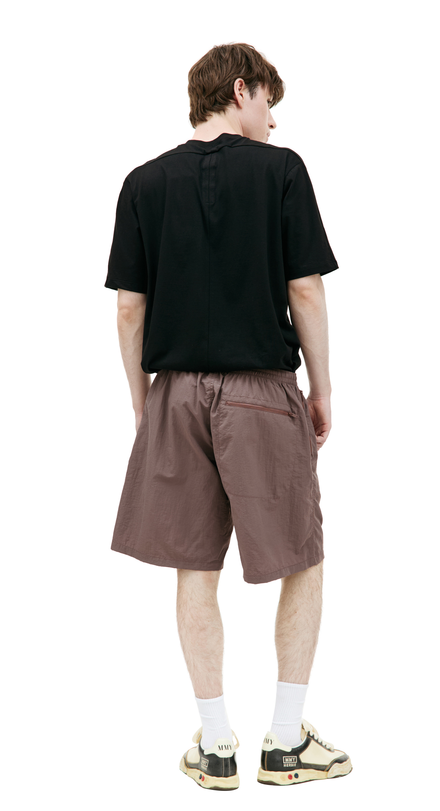 Undercover Brown nylon shorts