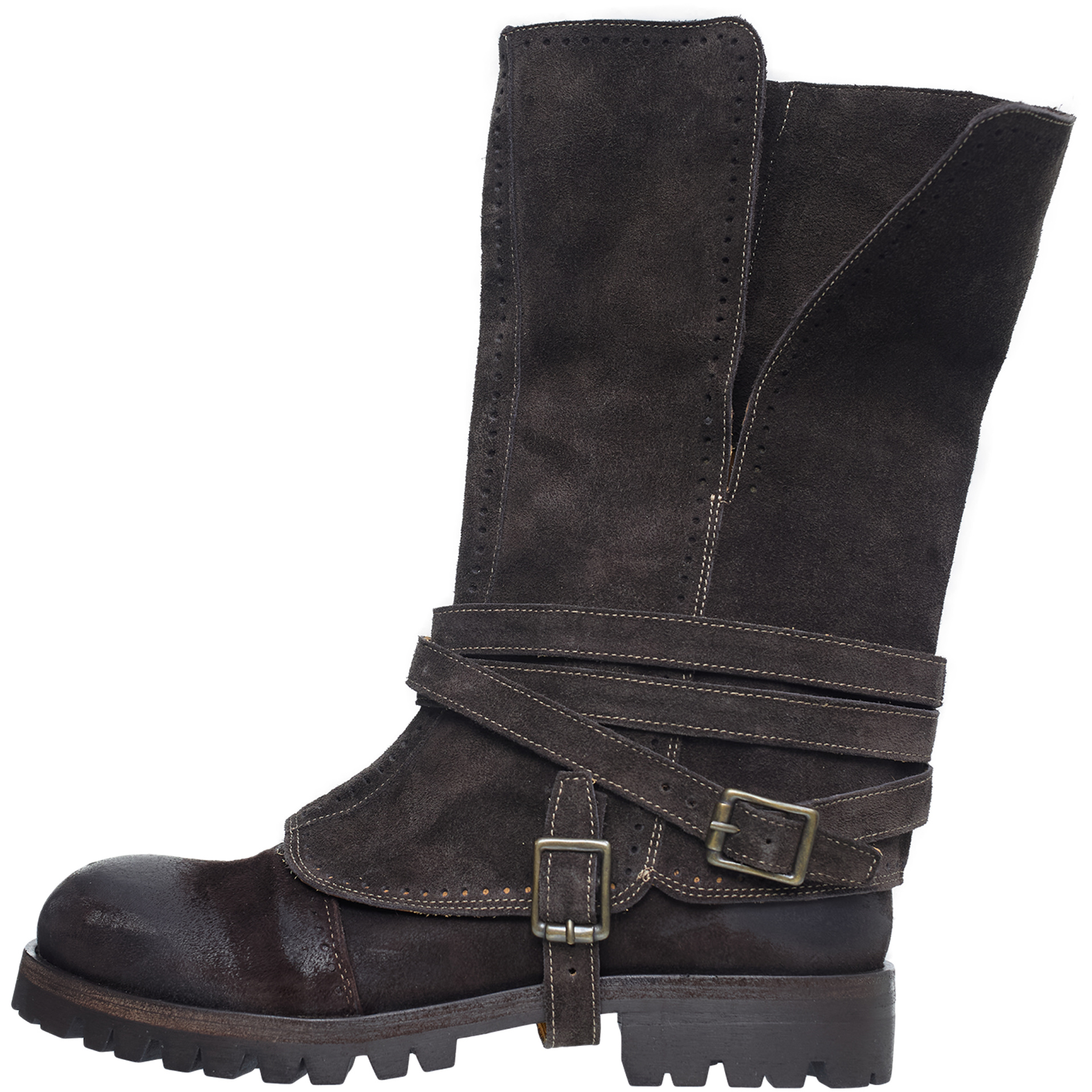 Ziggy Chen Leather boots with cuffs