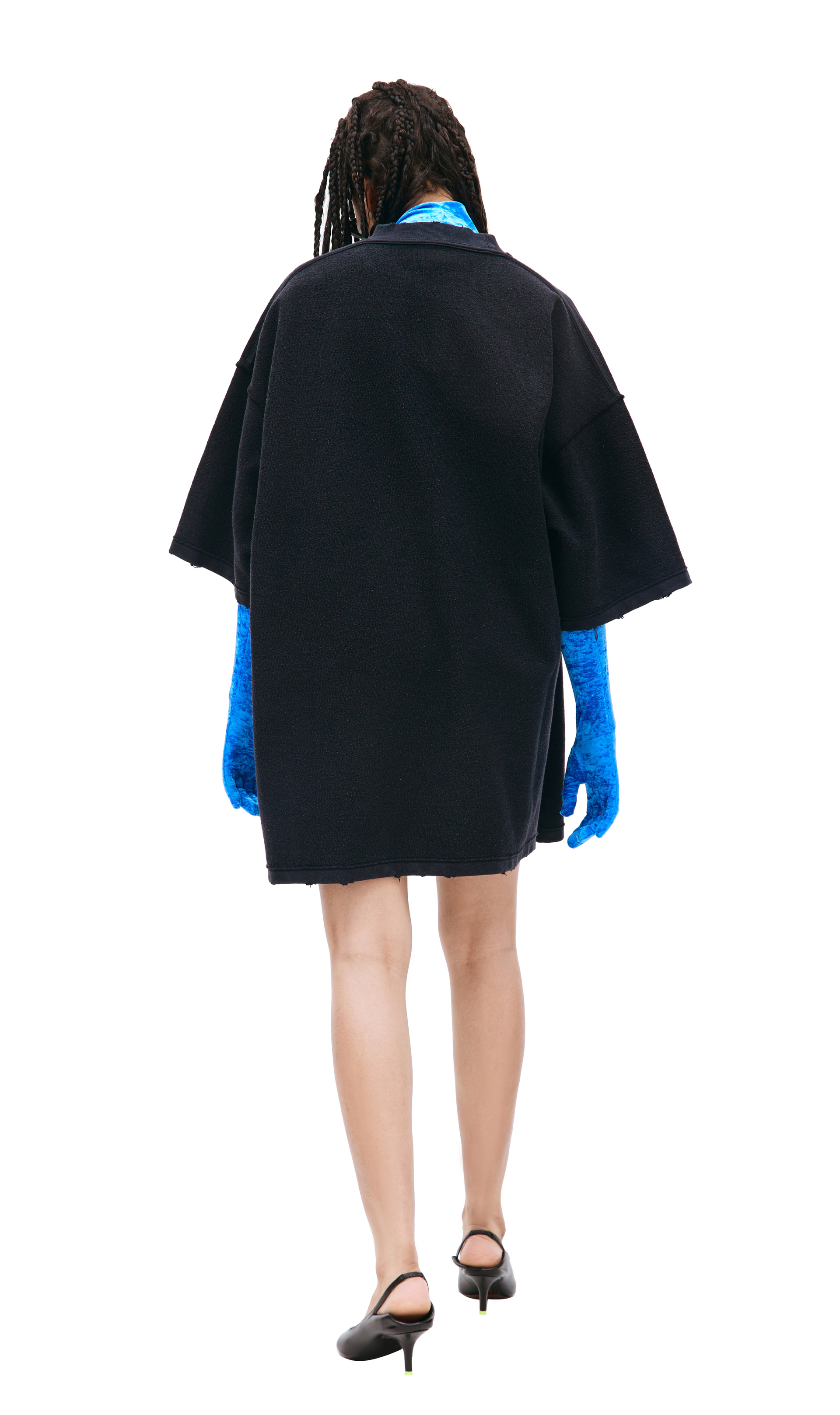 VETEMENTS Black t-shirt inside out