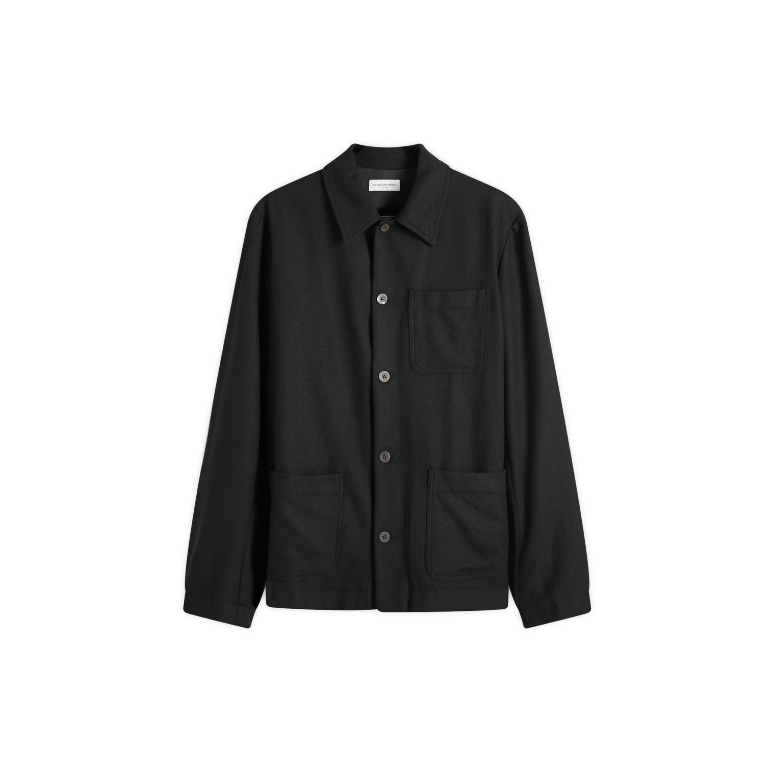 Dries Van Noten The Callop Wool Cashmere Shirt Jacket