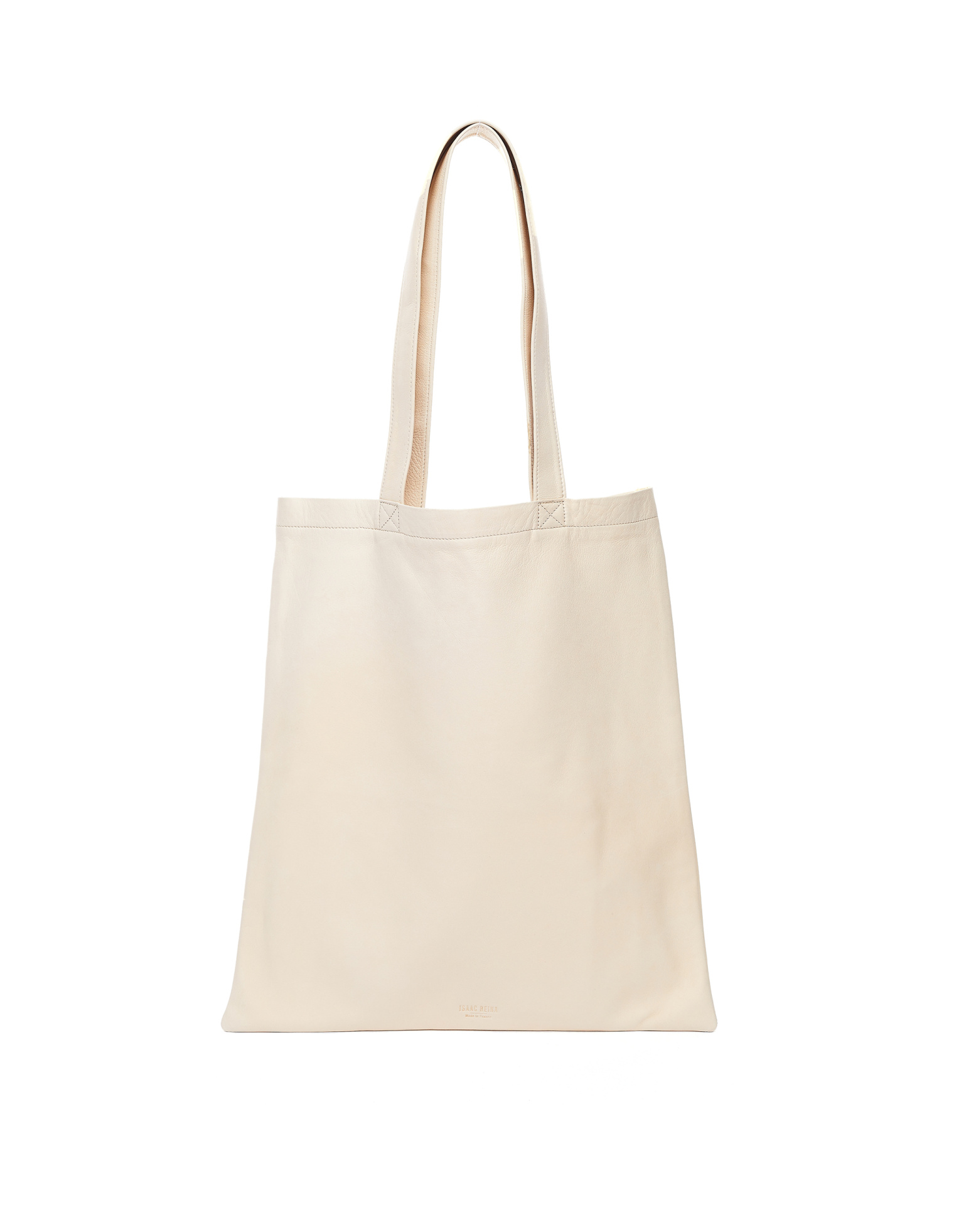 Isaac Reina Ultra Soft Beige Leather Tote Bag