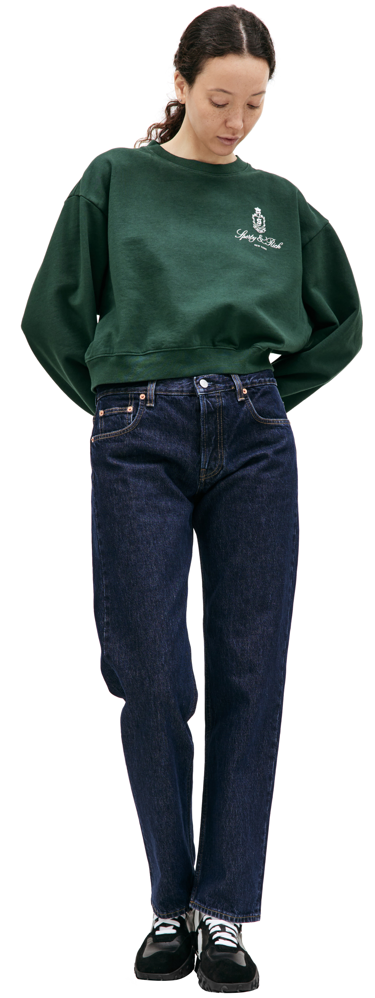 SPORTY & RICH Vendome cropped sweatshirt