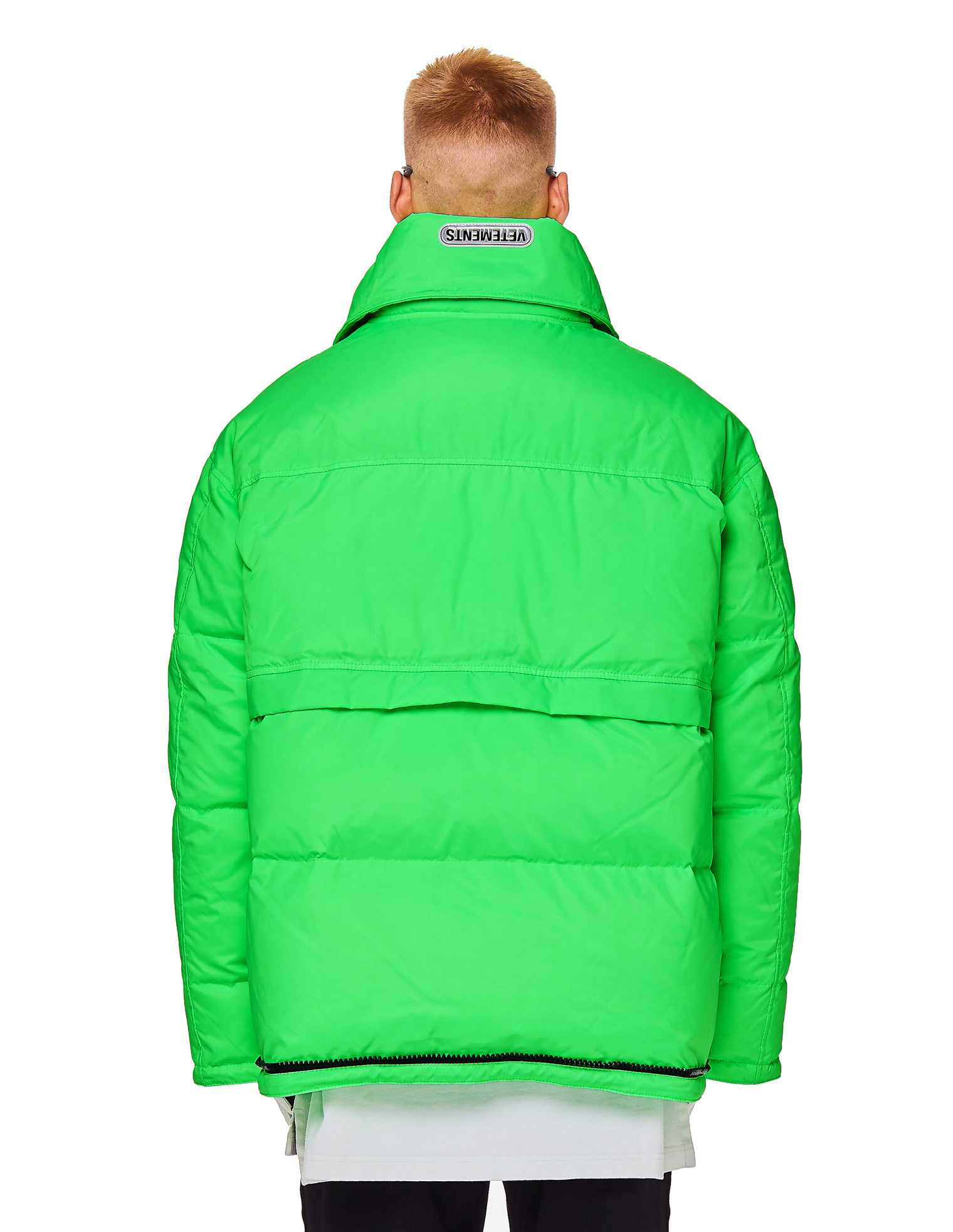 VETEMENTS Fluo Green Puffer Jacket